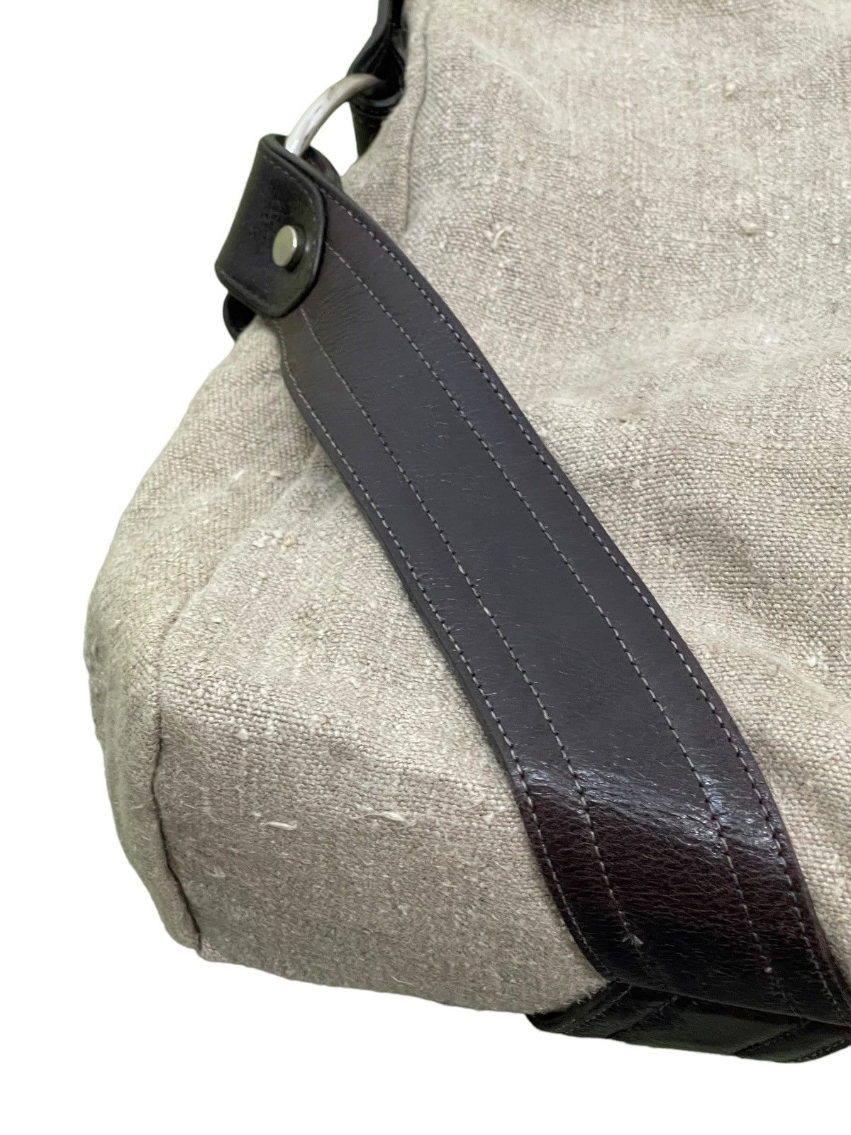 Japanese Brand Hemp Linen Leather Kale Shoulder Bag 3🟩 Size ONE SIZE - 11 Thumbnail