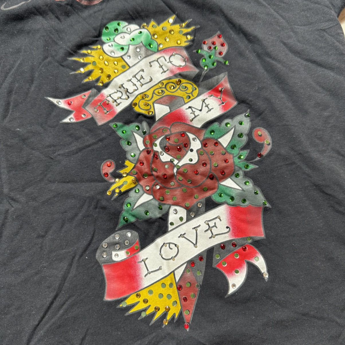Christian Audigier × Ed Hardy × Vintage vintage y2k ed hardy flowers t shirt by christian audigier Size M / US 6-8 / IT 42-44 - 4 Thumbnail