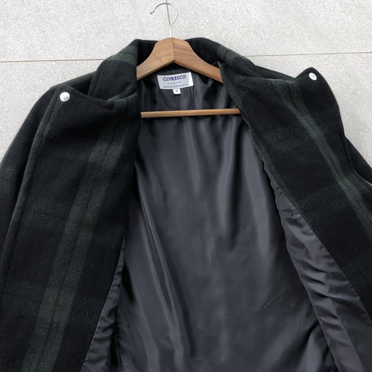 Japanese Brand Japanese Brand Corisco Wool Biker Jacket Black Tartan Size US M / EU 48-50 / 2 - 21 Thumbnail