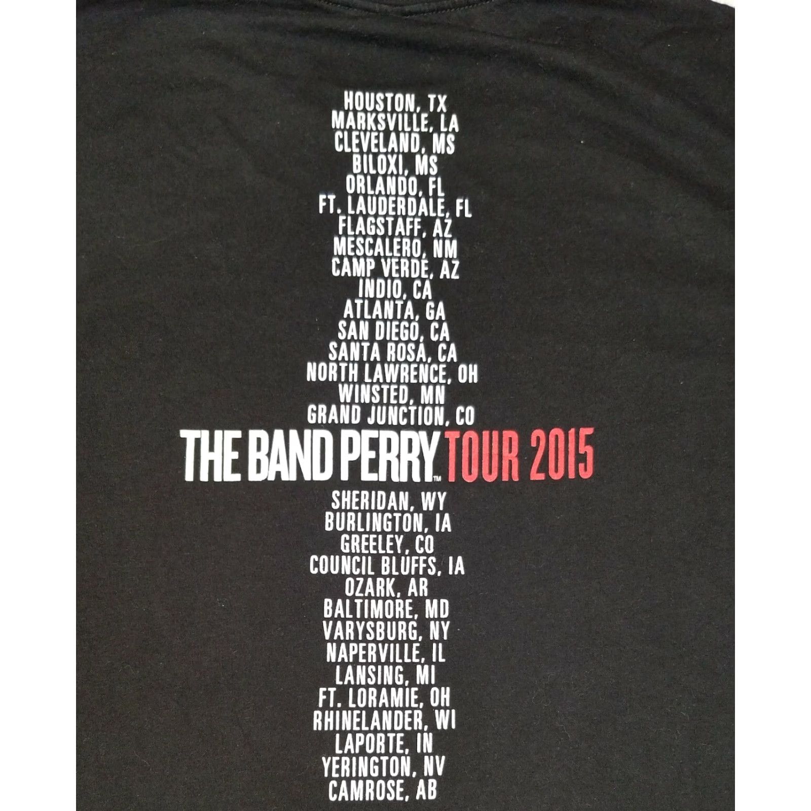 Next Level VINTAGE The Band Perry Tour Concert Black Graphic Short Sleeve T Shirt Size Small Size US S / EU 44-46 / 1 - 4 Thumbnail