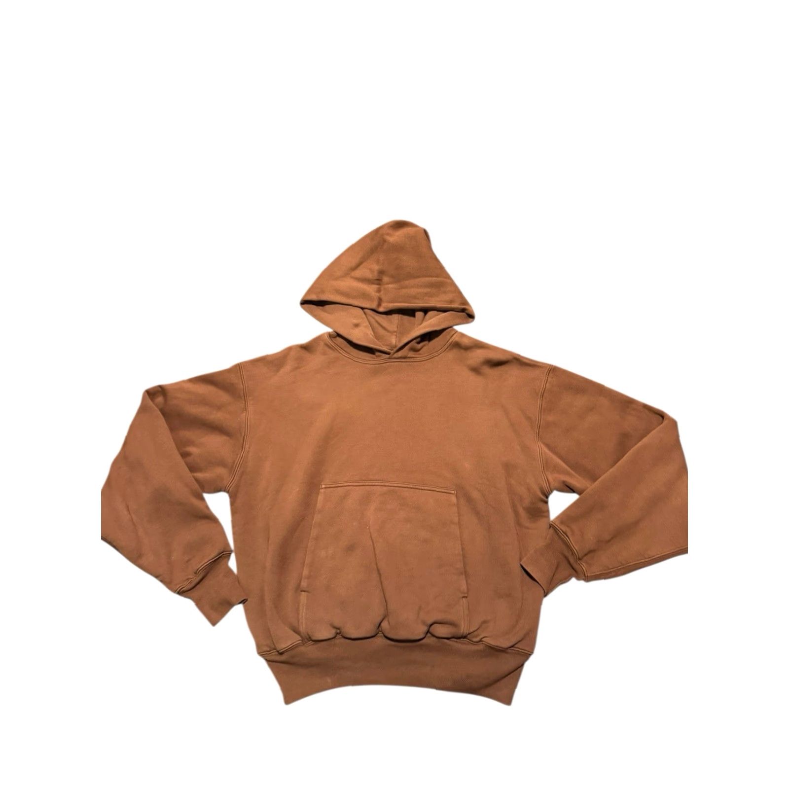 Gap Yeezy YZY Gap Double Layered Pullover Crop Perfect Hoodie Mens S Brown Size US S / EU 44-46 / 1 - 2 Thumbnail