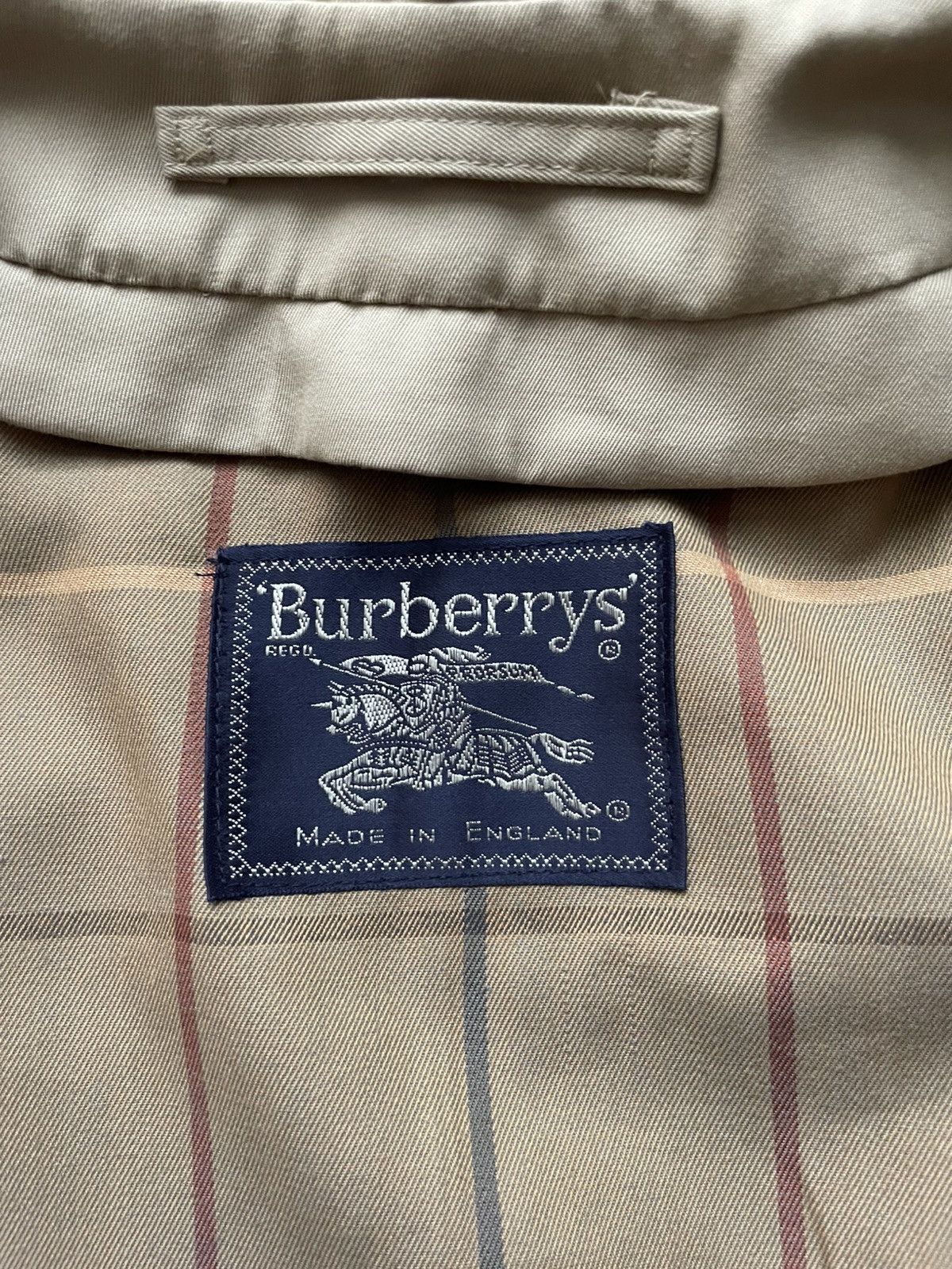 Burberry Vintage Burberrys Beige Men Trench Check Coat Size US L / EU 52-54 / 3 - 19 Thumbnail