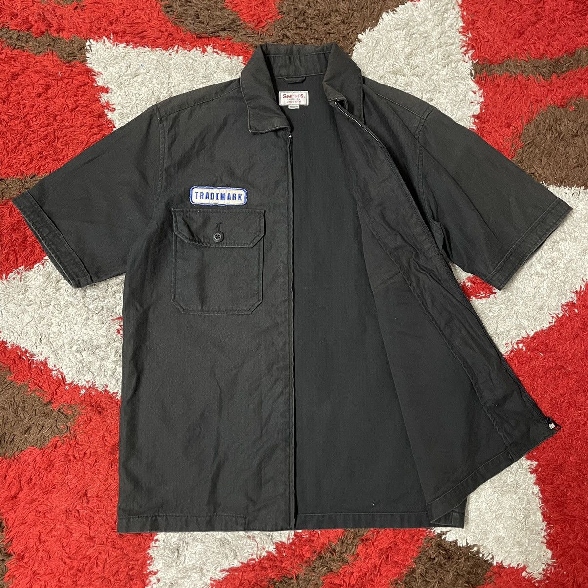 Vintage 🔥Vintage Smith American Double Pocket Workers Buttons Shirts Size US L / EU 52-54 / 3 - 7 Thumbnail