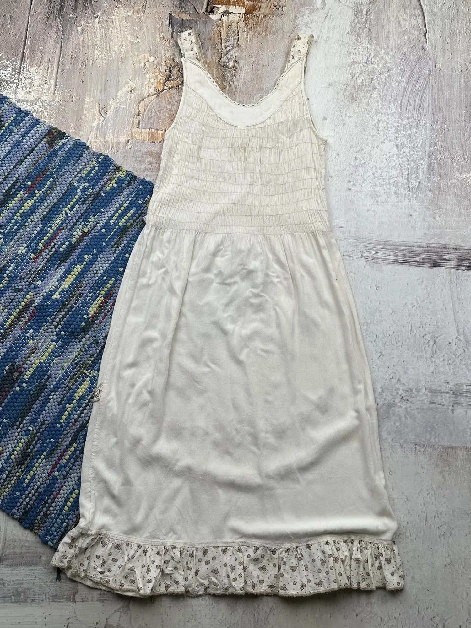 Japanese Brand Vintage Minimalist Dress With Embroidery A347(302) Size M / US 6-8 / IT 42-44 - 6 Thumbnail