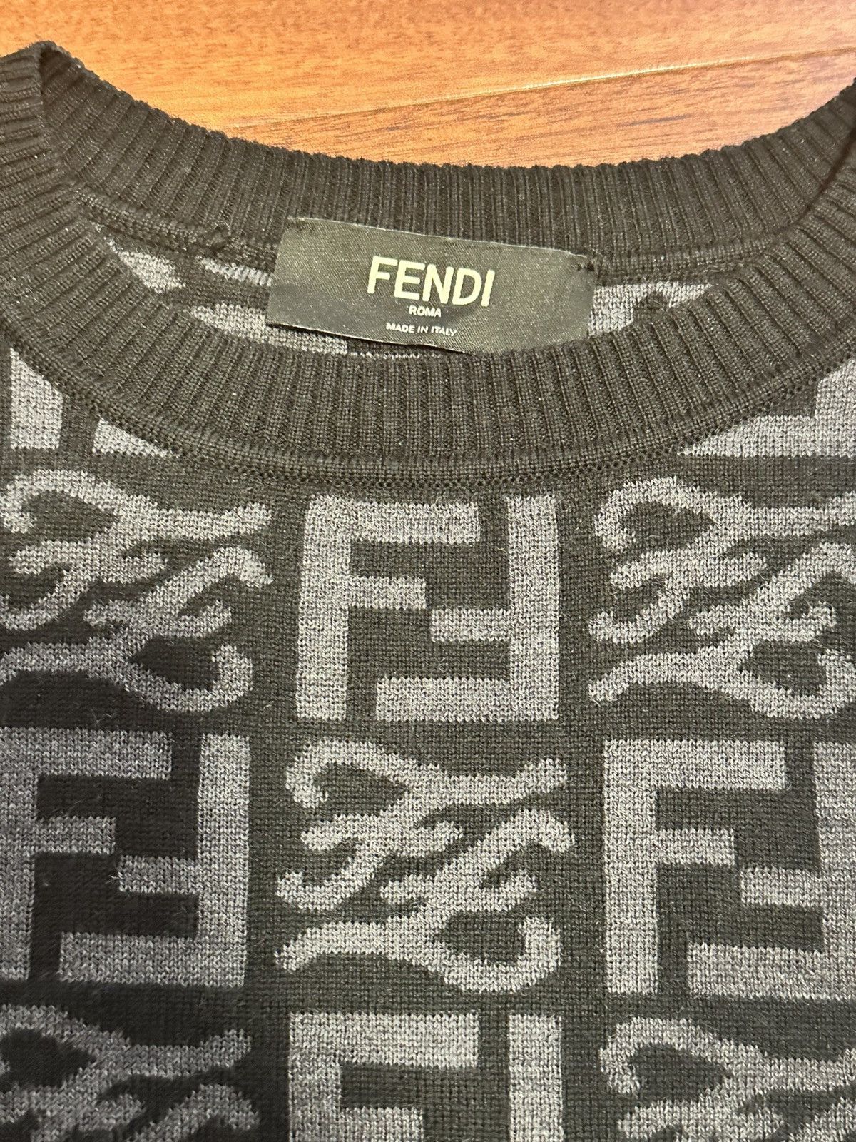 Fendi Fendi Multicolor wool sweater Size US S / EU 44-46 / 1 - 3 Thumbnail