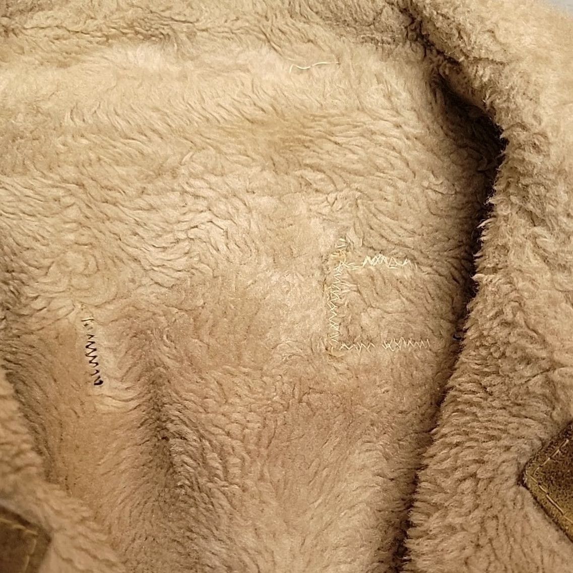 Vintage VTG Suede Leather Sherpa Lined Coat Mens M Tan Western Ranch USA Jacket Size US M / EU 48-50 / 2 - 7 Thumbnail