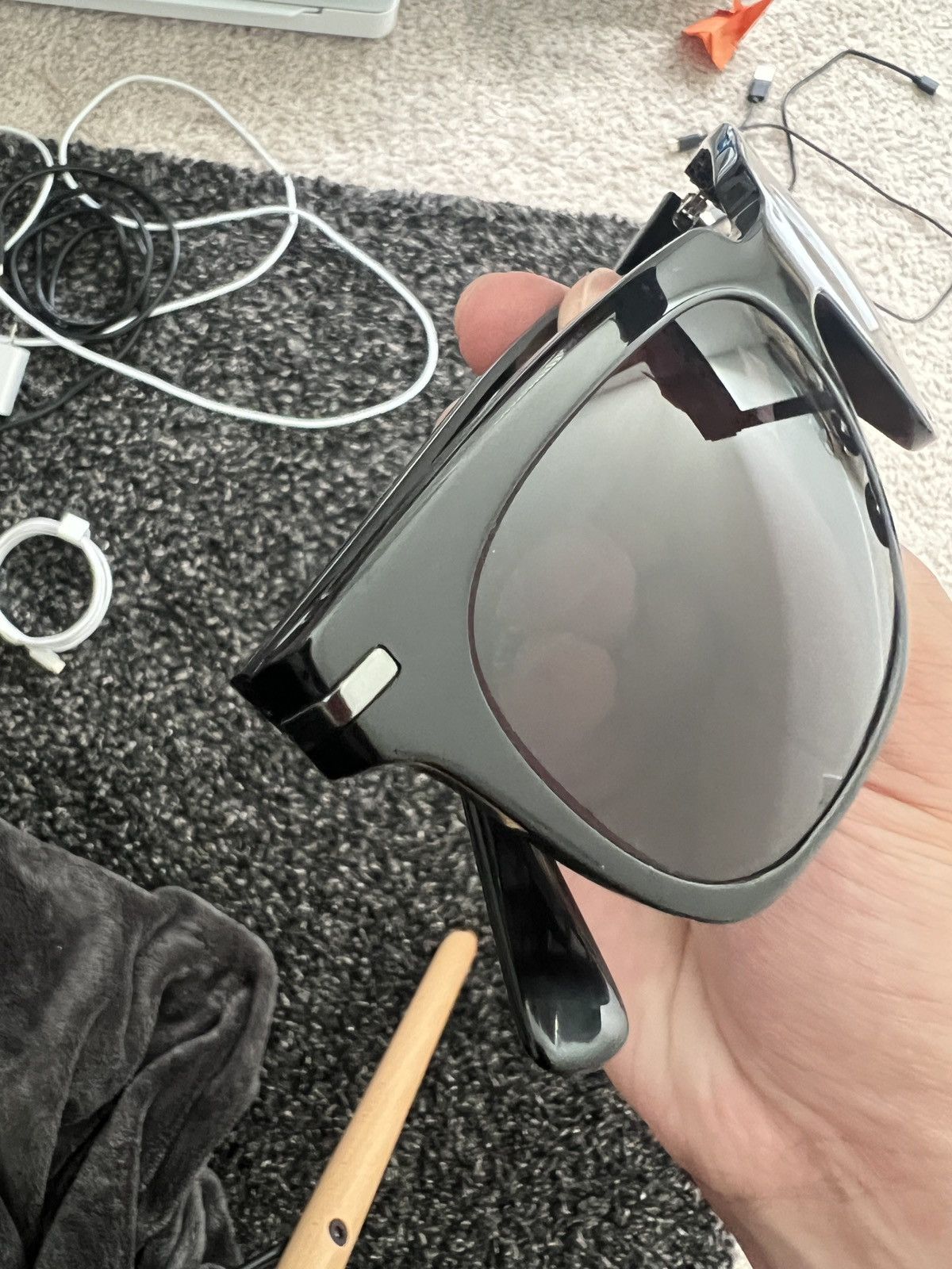 Men Prada Sunglasses Black Frames.