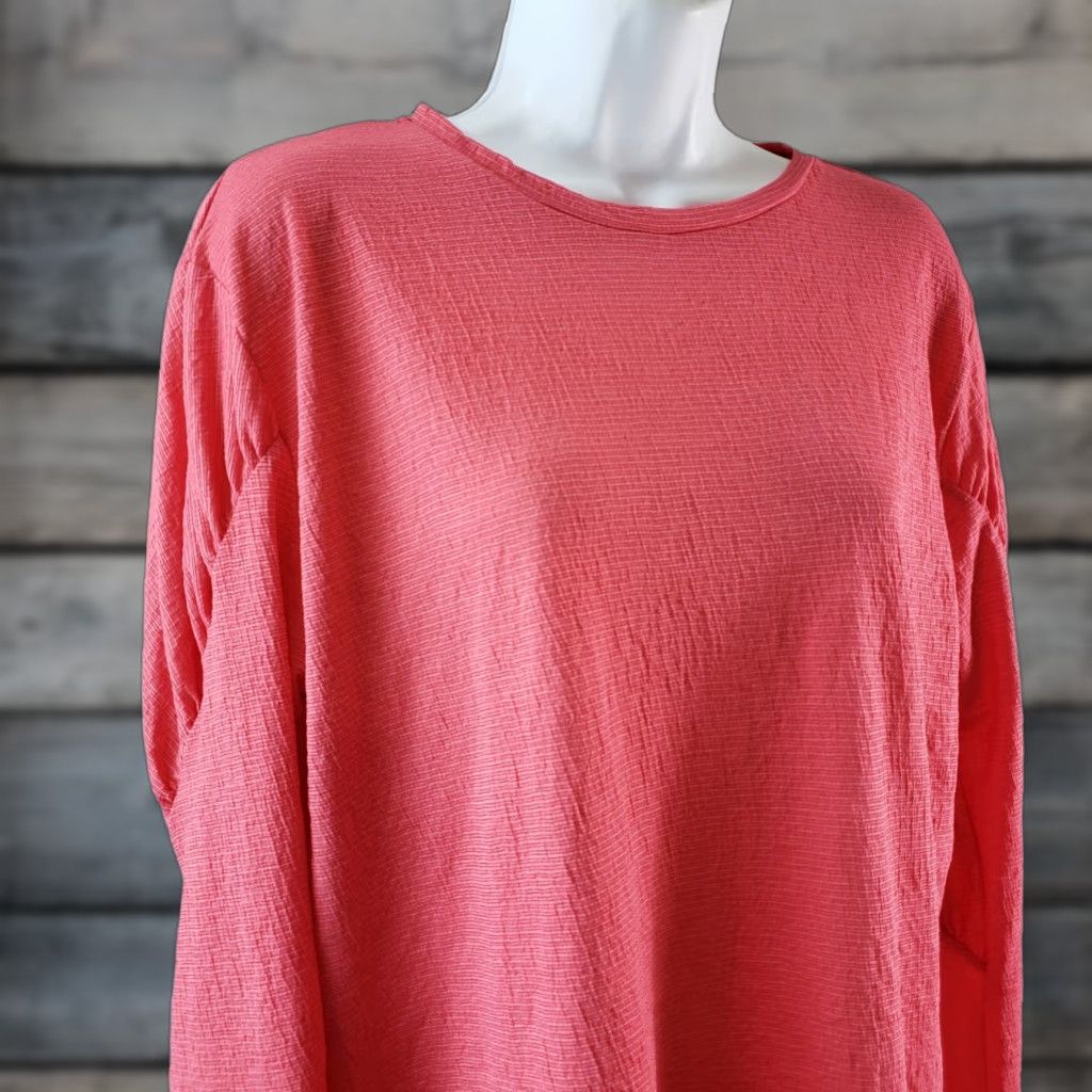 Zara Zara Trafaluc Womens Top Blouse Shirt Long Sleeve M Pink Solid Round Neck Womens Size M / US 6-8 / IT 42-44 - 1 Thumbnail