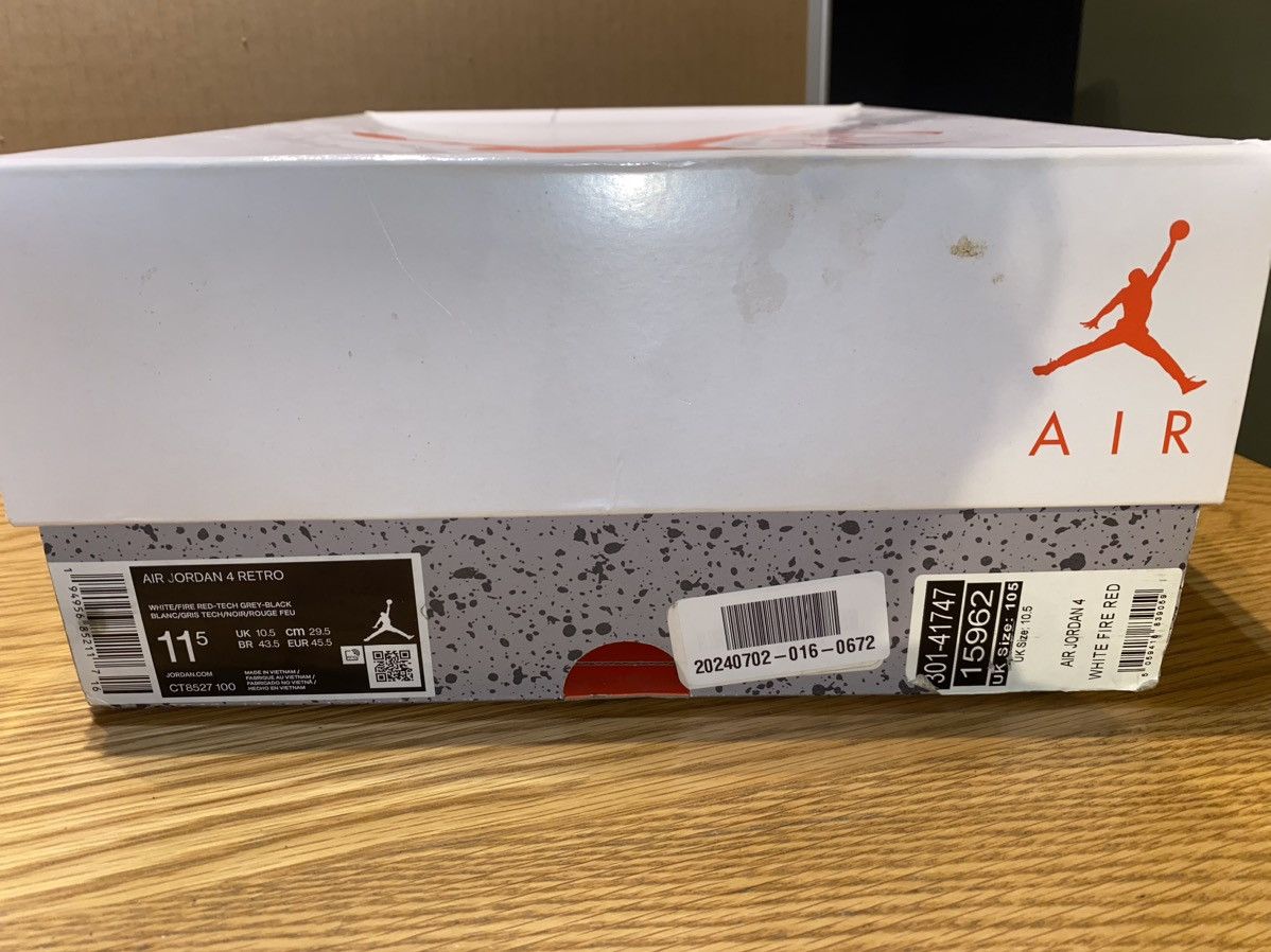 Jordan Brand Jordan 4 white oreo uk 10.5 Size US 11.5 / EU 44-45 - 7 Thumbnail