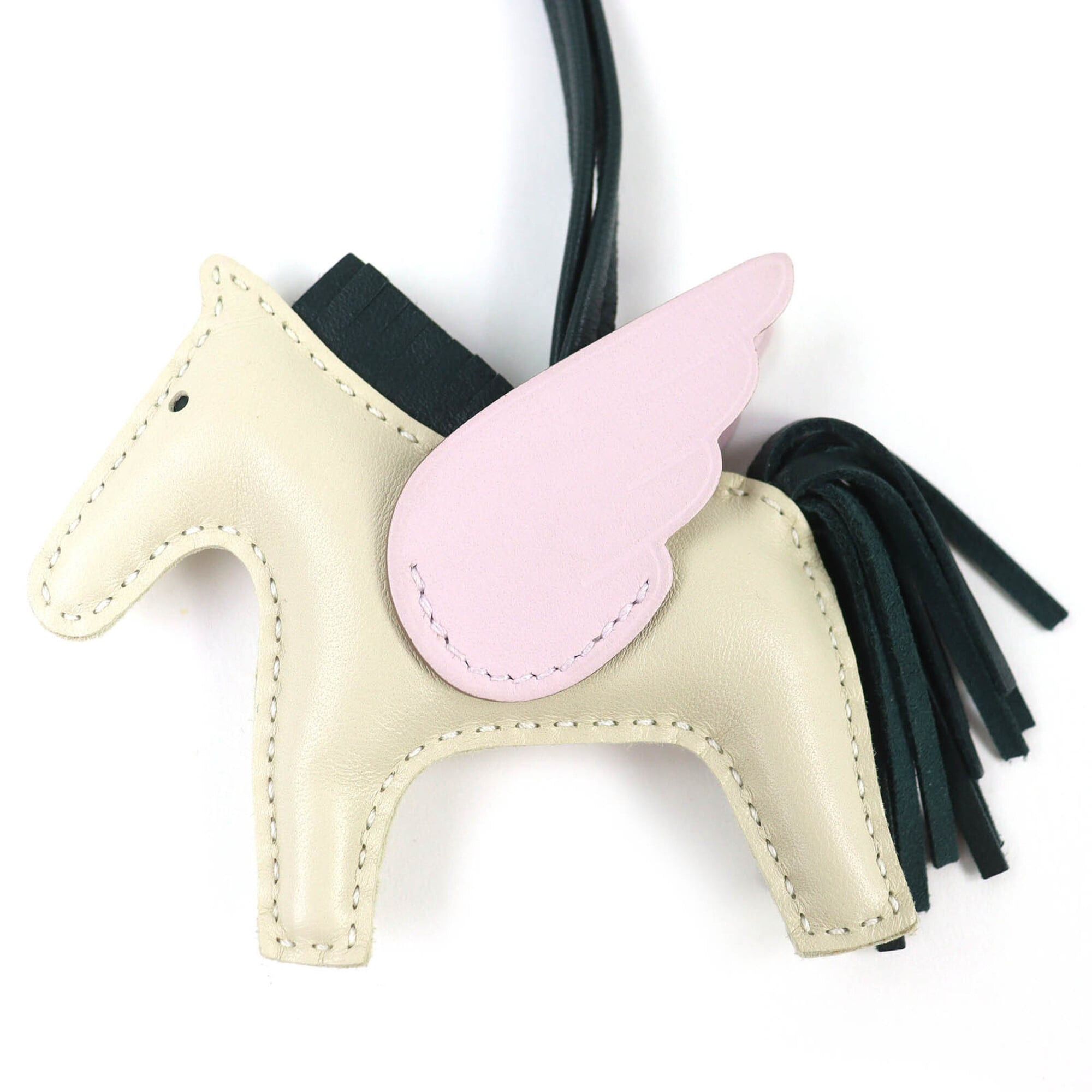 Hermes HERMES Rodeo Charm Pegasus PM Agneau Milo Swift Leather Craie Mauve Pere Vert Cypres Bag U Stamp Made in France Women's Size ONE SIZE - 1 Thumbnail