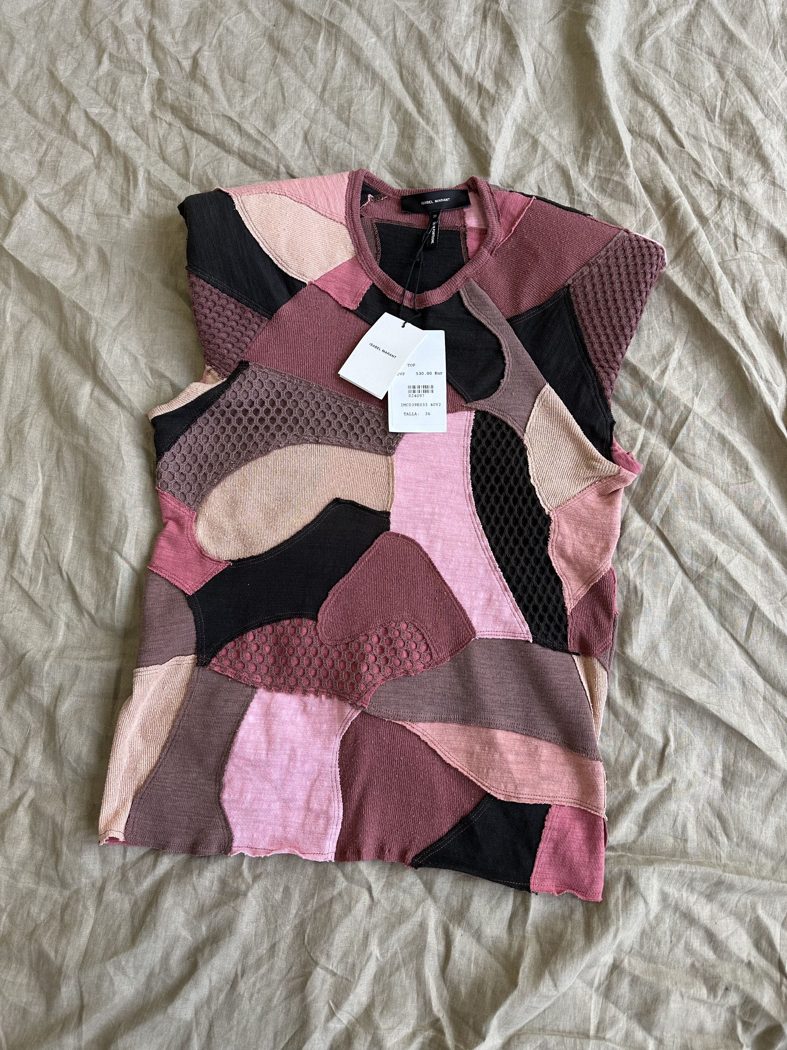 Isabel Marant Isabel Marant Patchwork Sleeveless Vest NWT 6206AC Size S / US 4 / IT 40 - 3 Thumbnail