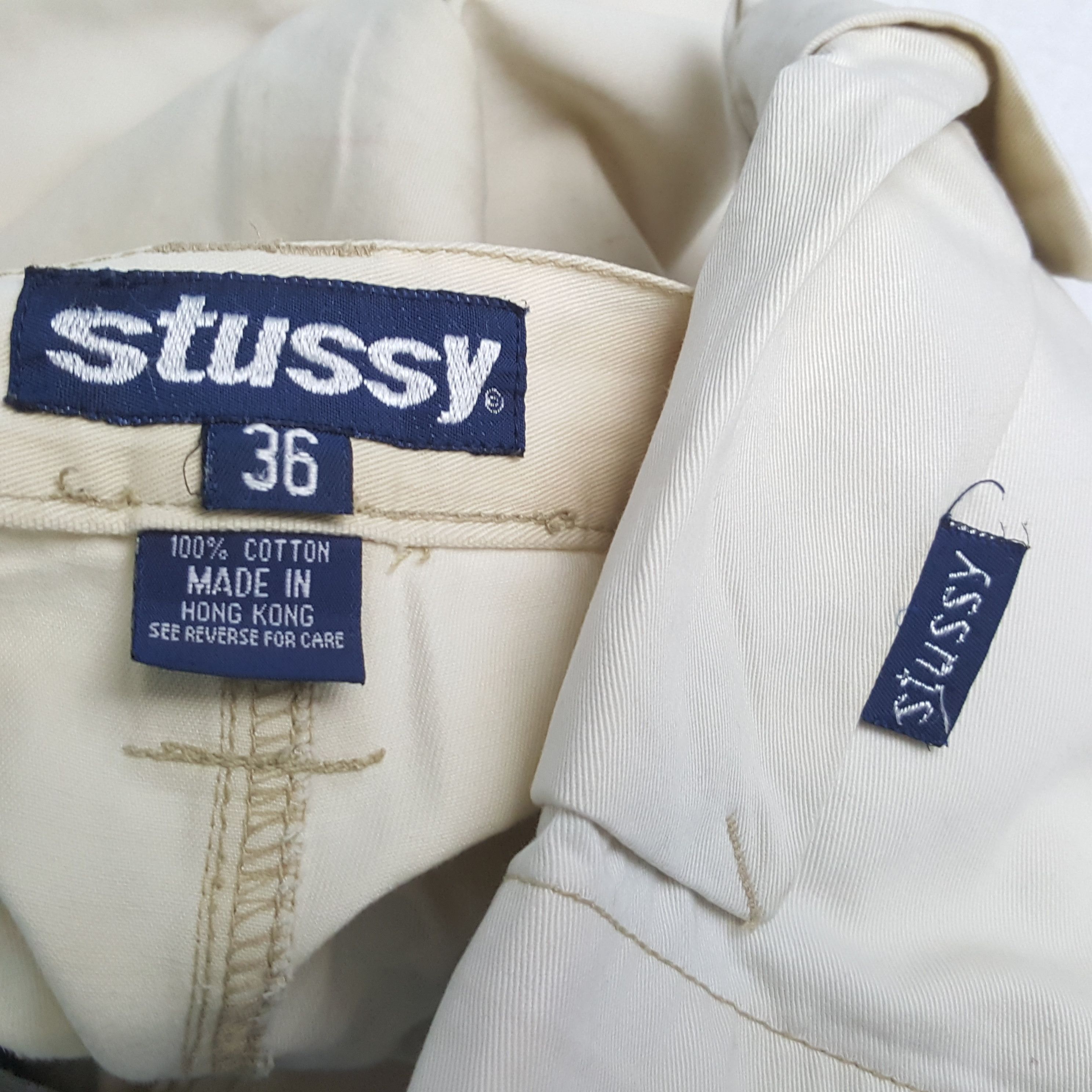 Stussy × Vintage STUSSY Streetwear Skater Style Custom Art Short Pants Size US 34 / EU 50 - 11 Thumbnail
