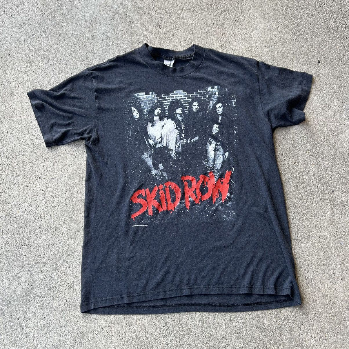 image of Band Tees x Made In USA Skid Row Youth Gone Wild Tour Double Sided T-Shirt in Black, Men's (Size XL