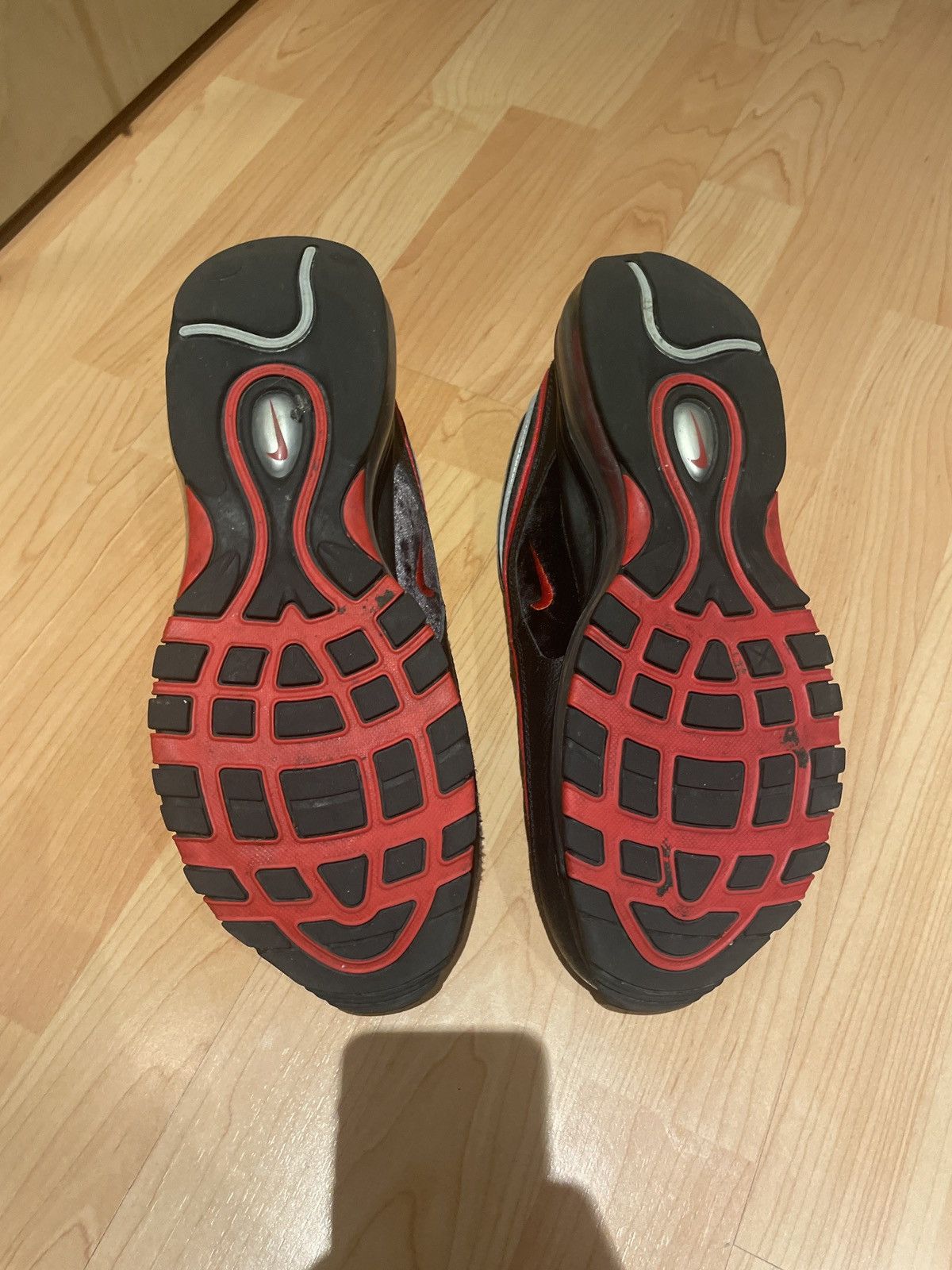 Nike Nike Air Max 97 Black/Red Size US 10.5 / EU 43-44 - 4 Thumbnail