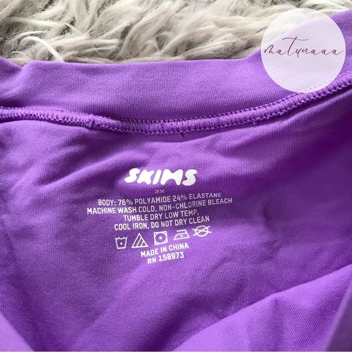 SKIMS Skims Fits Everybody T-Shirt Bodysuit in Ultra Violet 2X