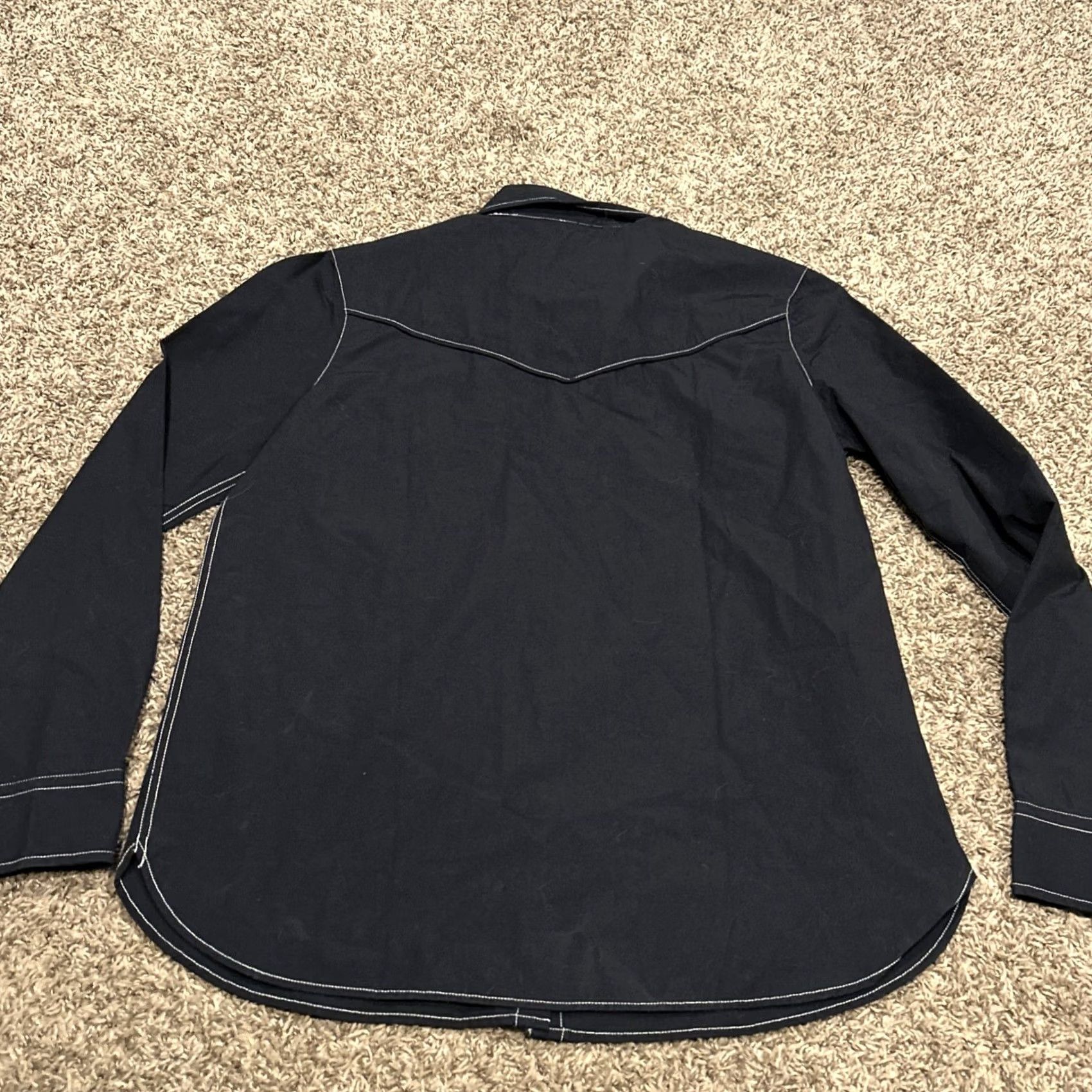 Volcom VINTAGE Volcom GMJ Georgia May Jagger BLACK Long Sleeve Button Snap Shirt Women's XS Size XS / US 0-2 / IT 36-38 - 4 Thumbnail