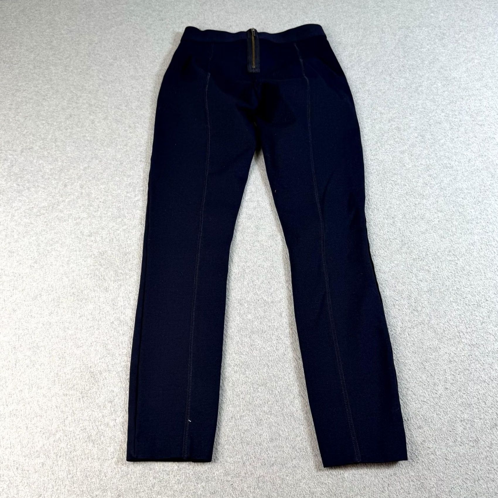 J.Crew J.CREW Pants Women 0R Blue Ponte Ankle Slim Stretch Office Career Quiet Luxury Sl... Size 25" / US 0 / IT 36 - 2 Thumbnail