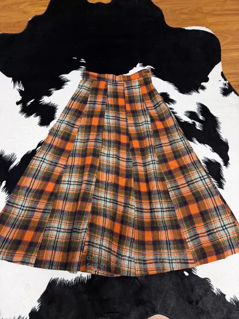 Comme des Garcons Comme Des Garcons size M Checked Skirt Size 22" - 2 Thumbnail