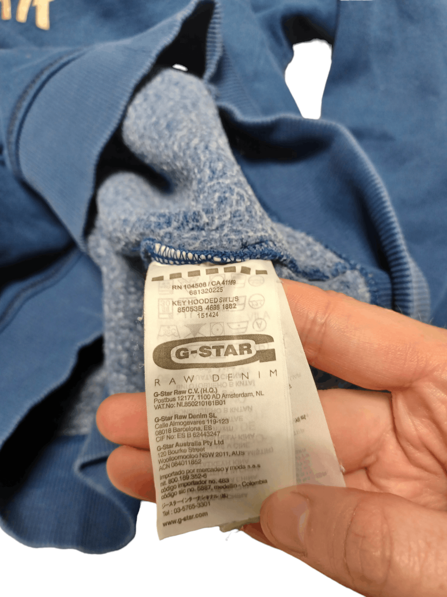 G-Star G STAR RAW VINTAGE BIGLOGO AVANTGARDE HOODIE Size US L / EU 52-54 / 3 - 5 Thumbnail