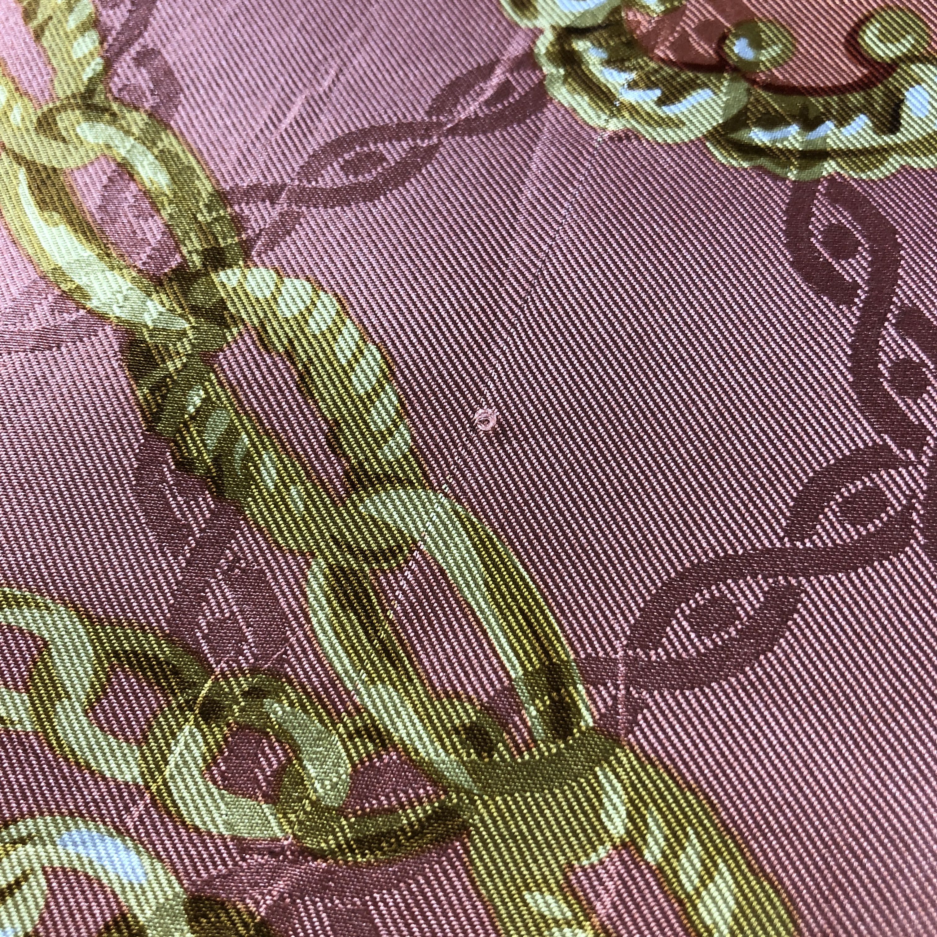 Japanese Brand Andrea Ricci Luxury Gold Chains Silk Scarf M1243 Size ONE SIZE - 7 Thumbnail