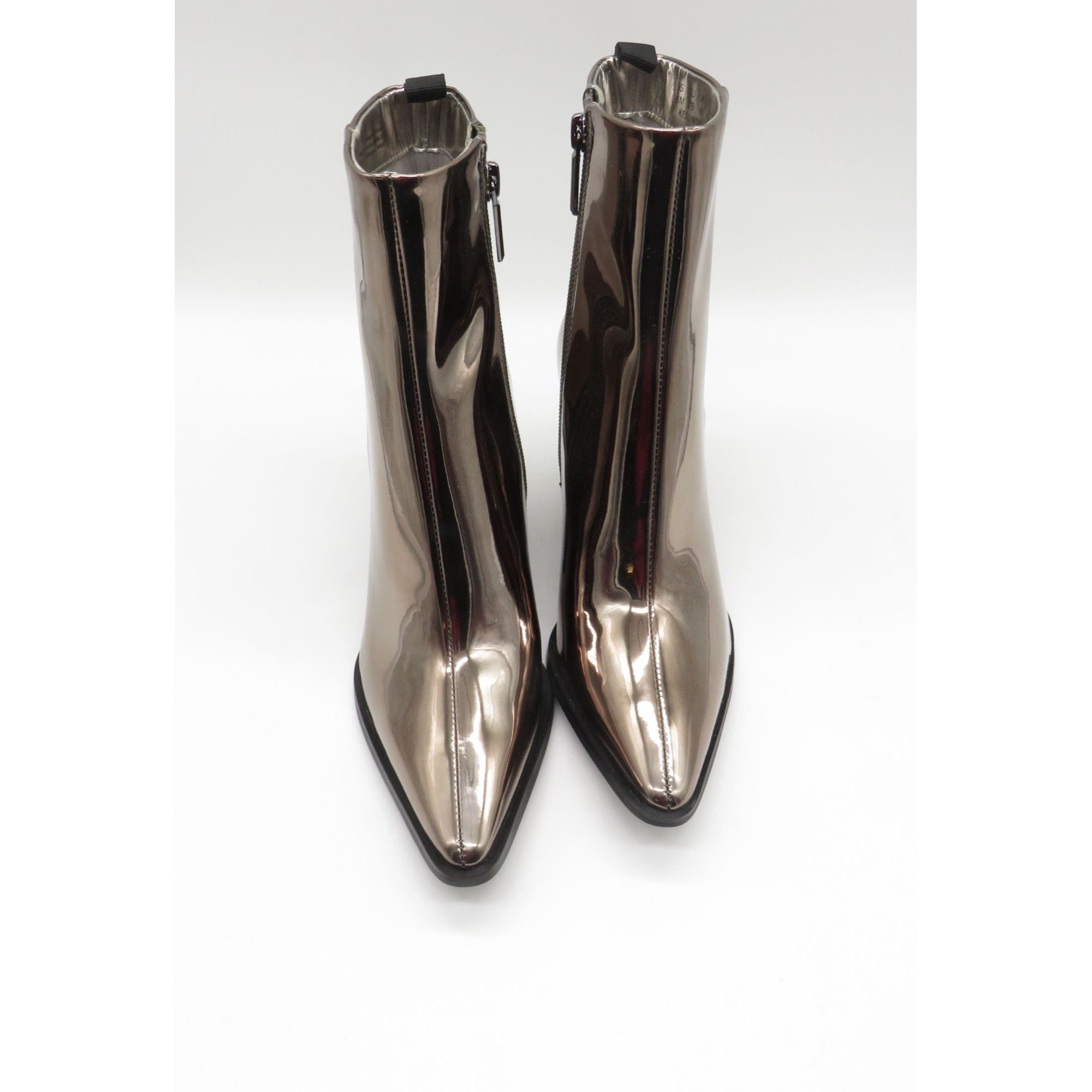 Karl Lagerfeld Karl Lagerfeld Women's Metallic Pointed Toe Ankle Boots Bloc Size US 6.5 / IT 36.5 - 3 Thumbnail