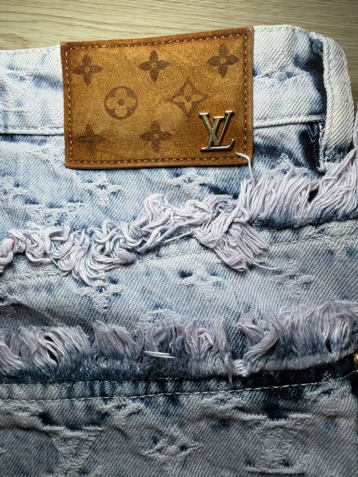 Louis Vuitton Louis Vuitton Purple & Blue Monogram Carpenter Jeans Size US 36 / EU 52 - 3 Thumbnail