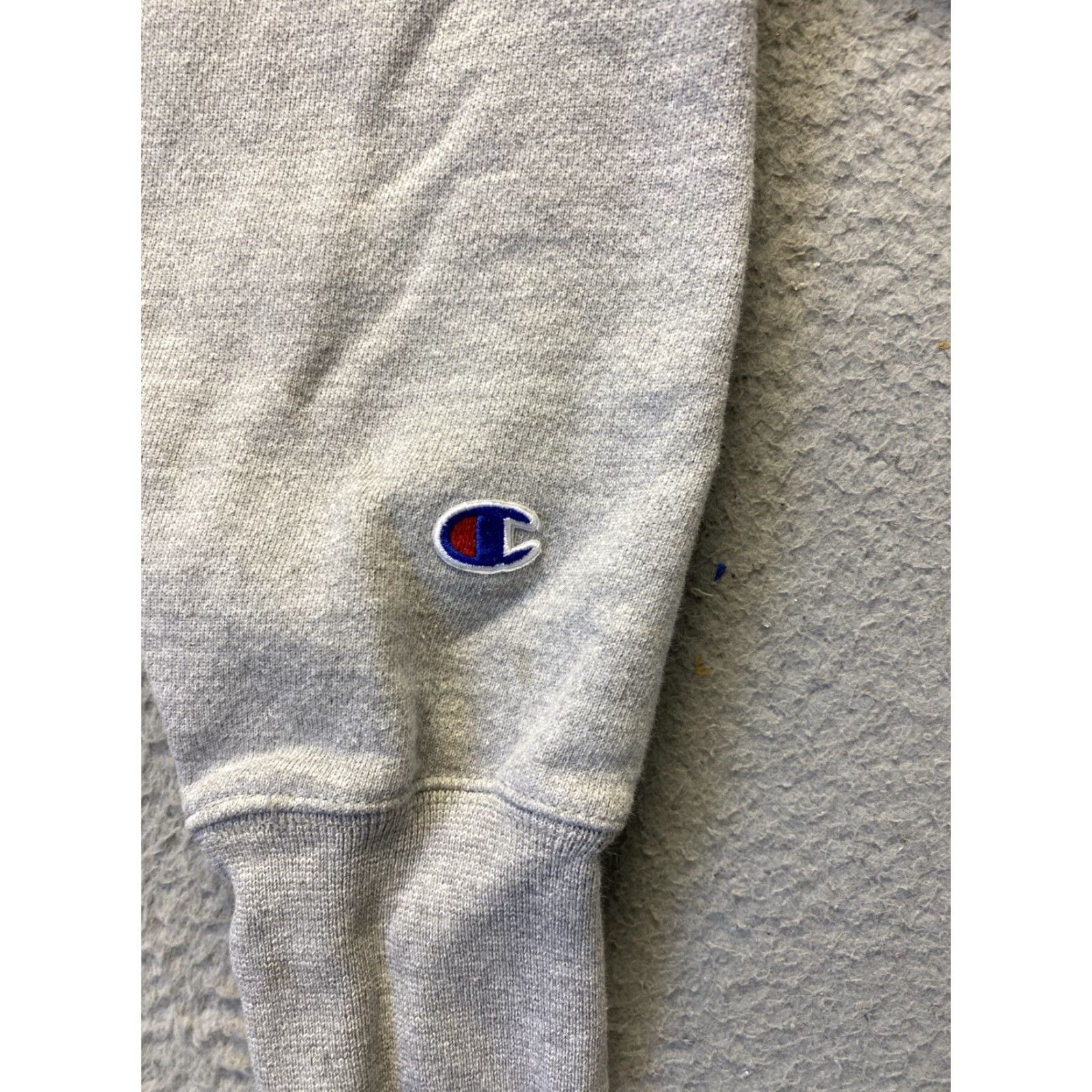 Champion VINTAGE Champion Reverse Weave Hoodie Women's L Gray Embroidered Activewear Reversible Logo Size L / US 10 / IT 46 - 8 Thumbnail
