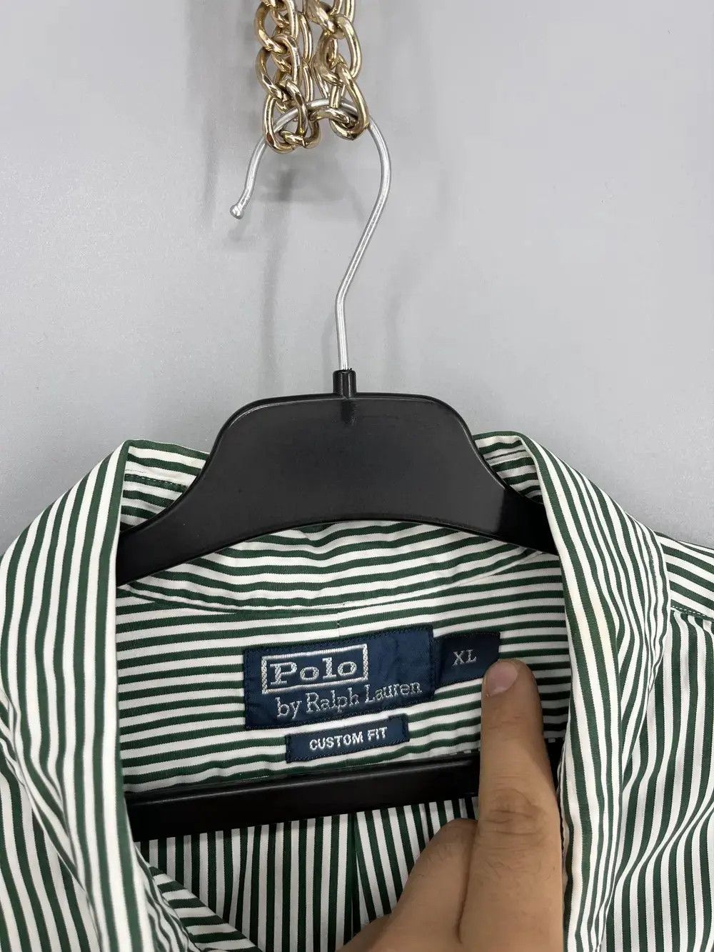 Polo Ralph Lauren Vintage striped shirt polo Ralph Lauren size XL rare Size US XL / EU 56 / 4 - 7 Thumbnail