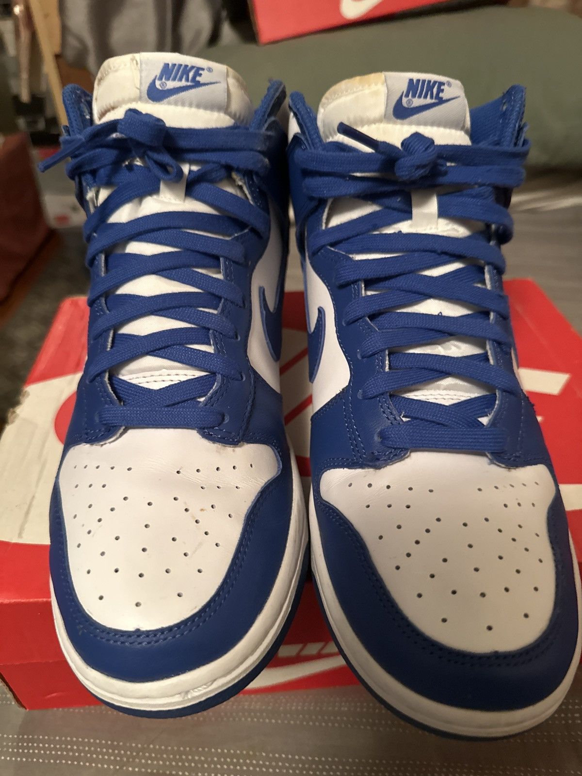 Nike NIKE DUNK HI RETRO “Kentucky” Sz 9 Size US 9 / EU 42 - 4 Thumbnail