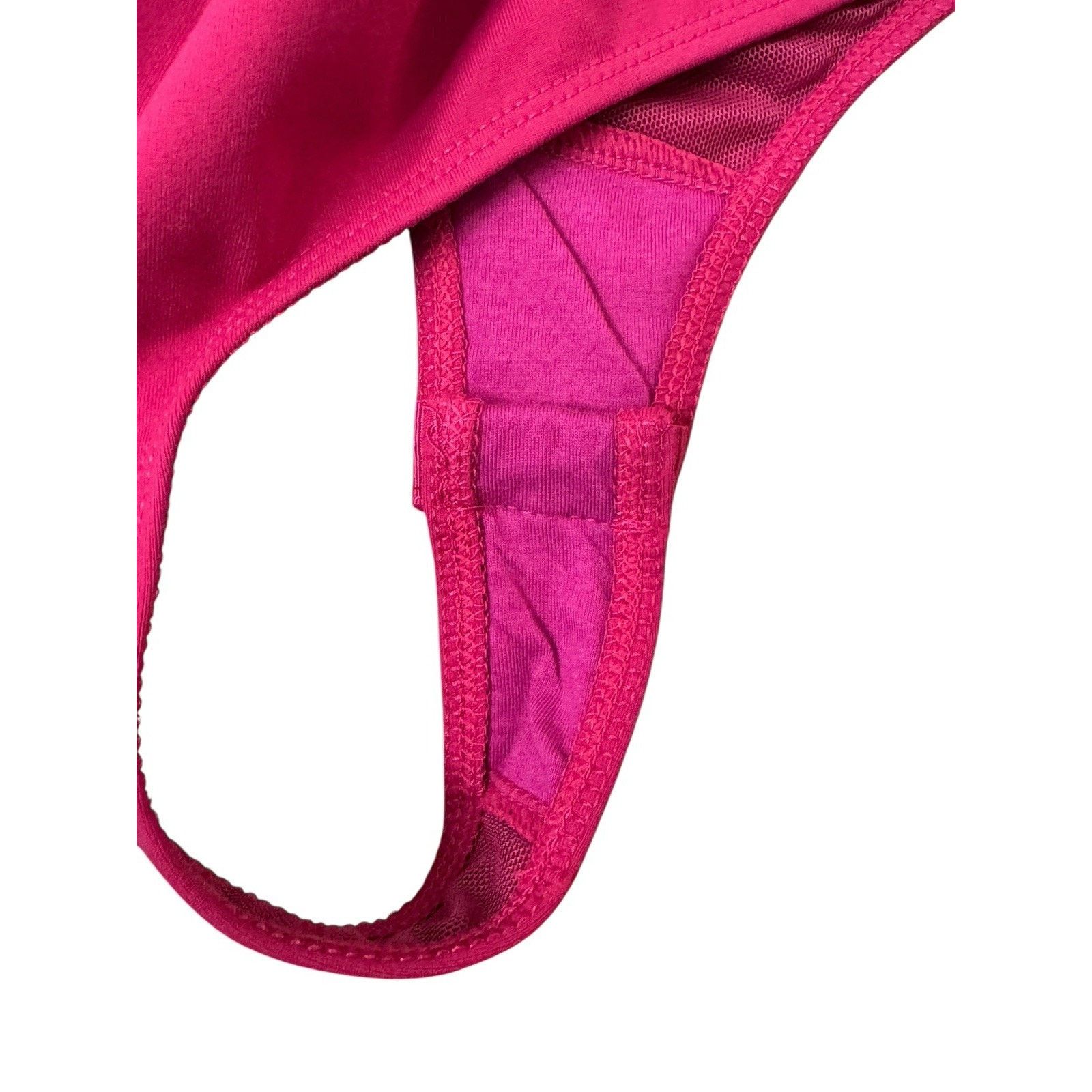 Free People INTIMATELY FP Love Triangle Cut Out Bodysuit Cha Cha Cherry Size S / US 4 / IT 40 - 9 Thumbnail