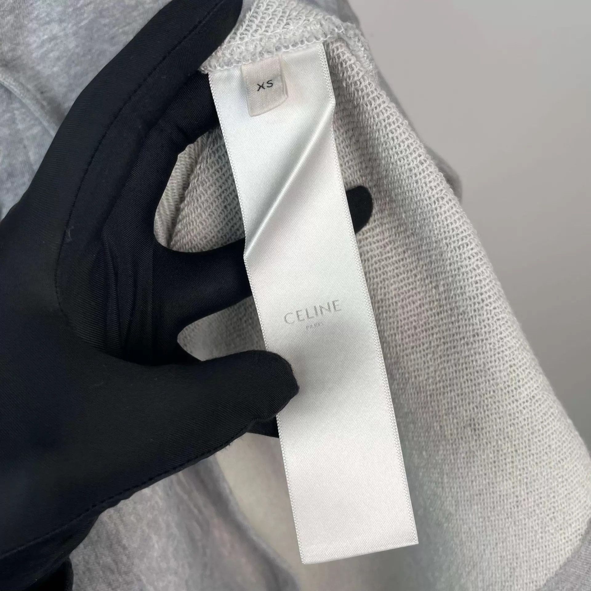 Celine Celine gray blend short-sleeve sweatshirt XS Size XS / US 0-2 / IT 36-38 - 5 Thumbnail