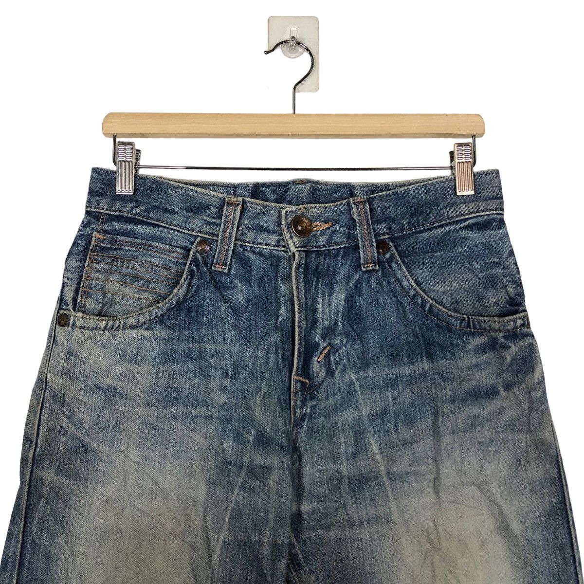 Japanese Brand 🔥90’s Vintage Edwin Denim Jeans Cowboys Design Size US 30 / EU 46 - 3 Thumbnail