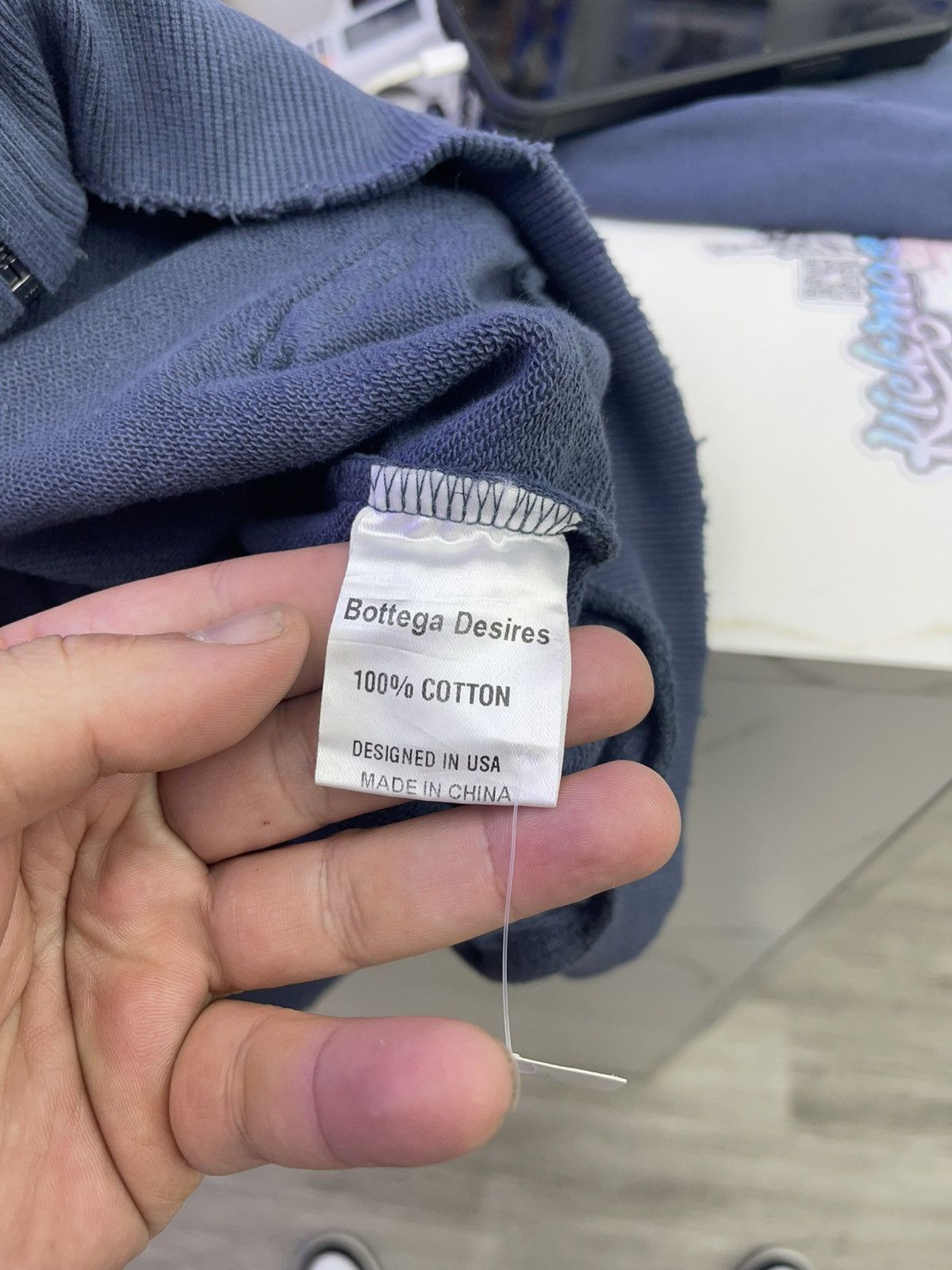 Bottega Desires Bottega Desires blue hoodie Size US M / EU 48-50 / 2 - 5 Thumbnail