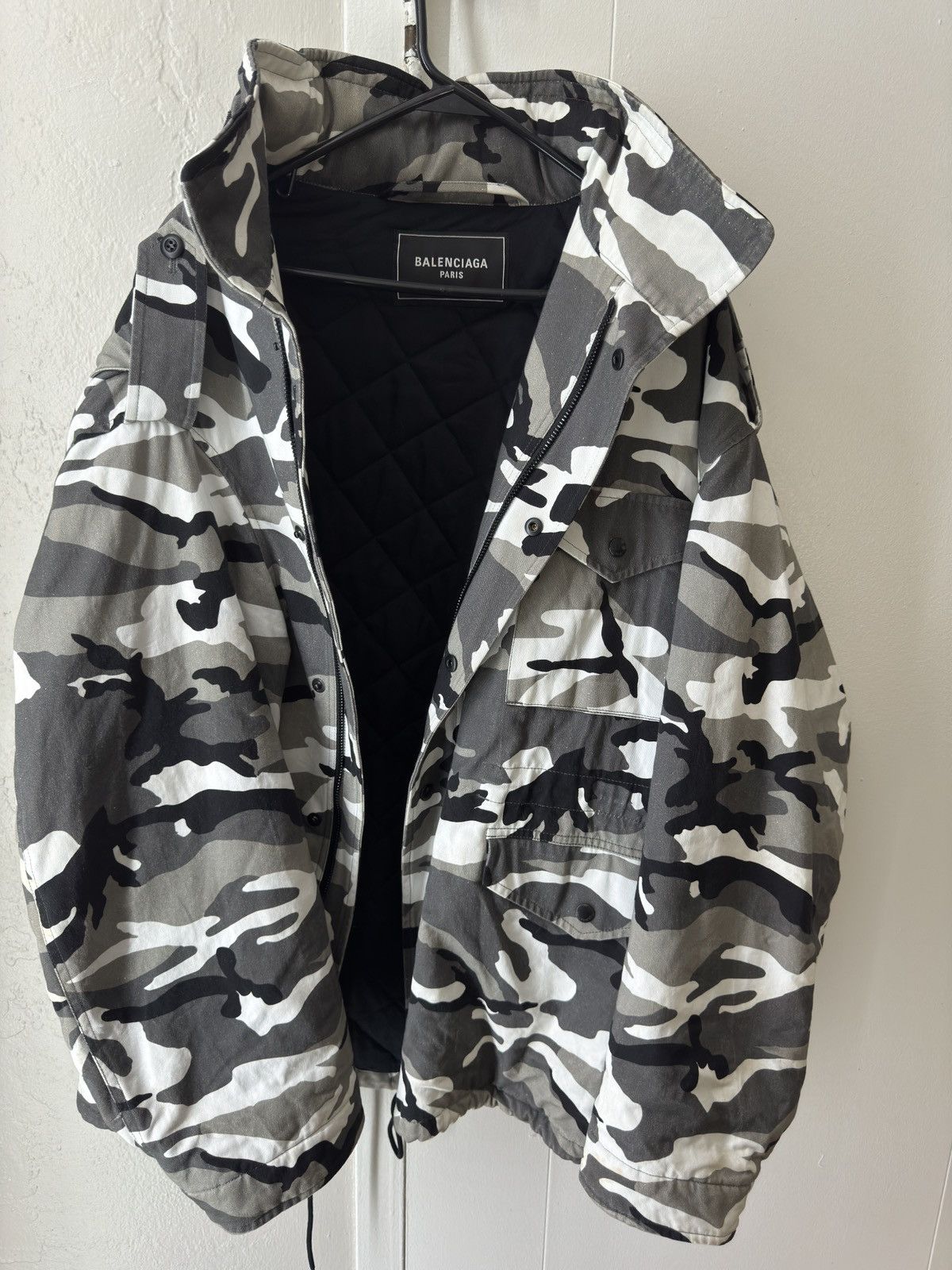 Balenciaga Snow Camo Oversized Jacket