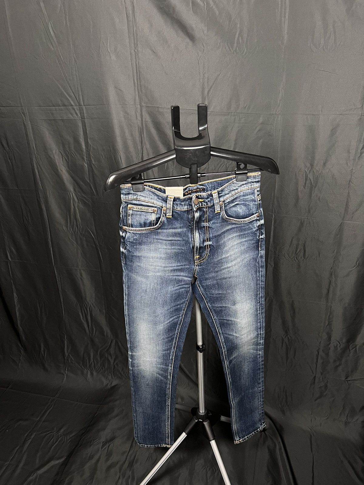 Designer × Nudie Jeans 🔴 DSWT SAMPLE Nudie jeans Lean Dean Deep Dark Indigo Size US 30 / EU 46 - 1 Thumbnail