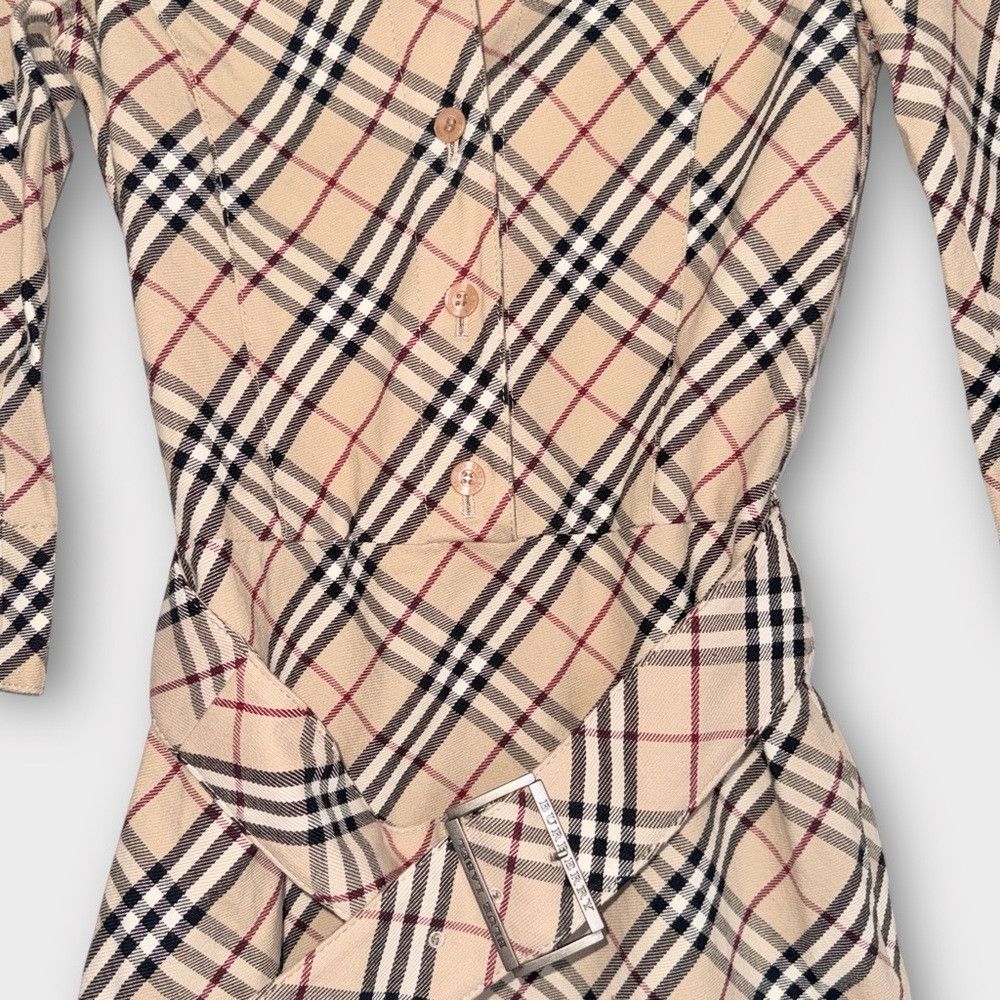Burberry Burberry Blue Label Nova Check Belted Shirt Dress JP 38 / F Size S / US 4 / IT 40 - 6 Thumbnail