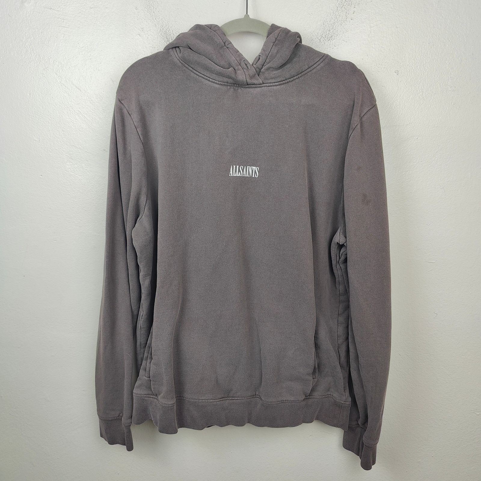 Allsaints AllSaints Ryder Oth Hoody Mens XL Gray Soft Black Cotton Size US XL / EU 56 / 4 - 1 Thumbnail