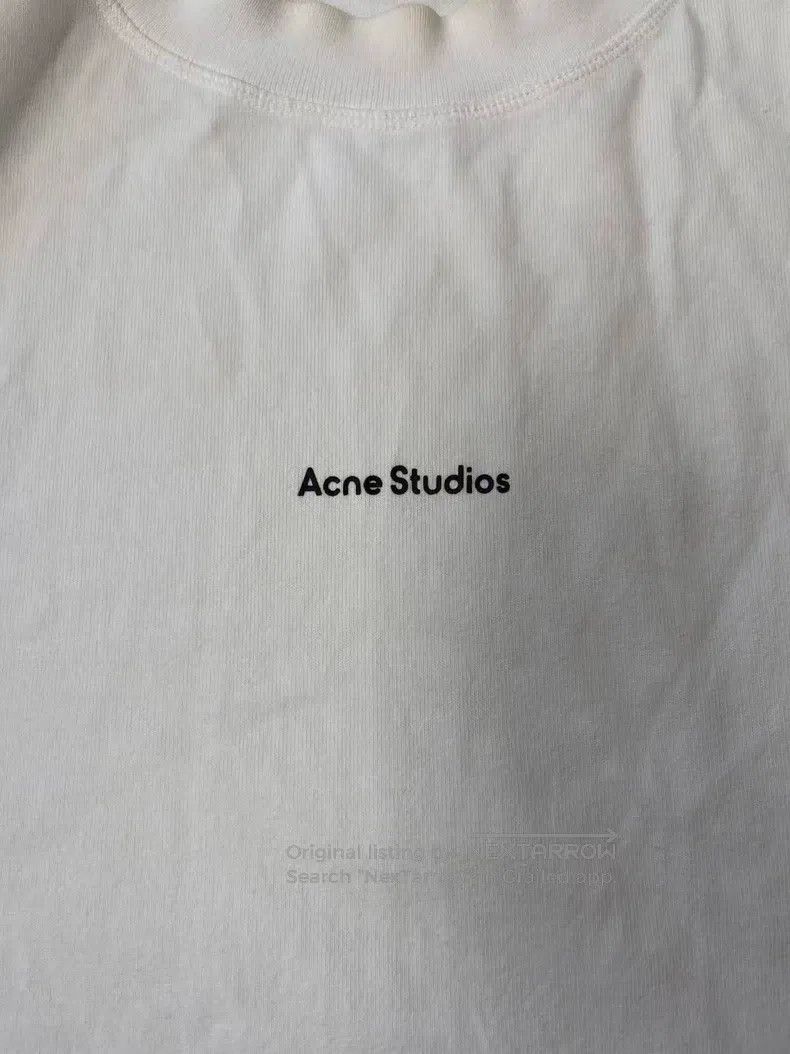 Acne Studios Acne Studios Logo Sleeve Short Sleeve Drop Shoulder T-Shir Size XL / US 12-14 / IT 48-50 - 3 Thumbnail