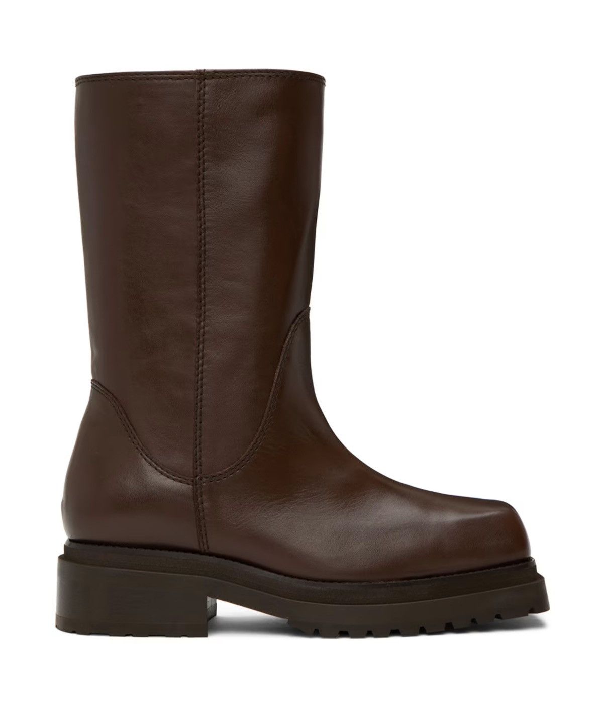 image of Eckhaus Latta Brown Stacked Boots, Men's (Size 10)