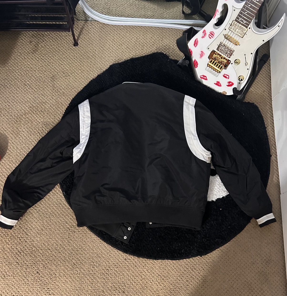 Vintage Black and White Bomber Jacket Size US L / EU 52-54 / 3 - 2 Thumbnail