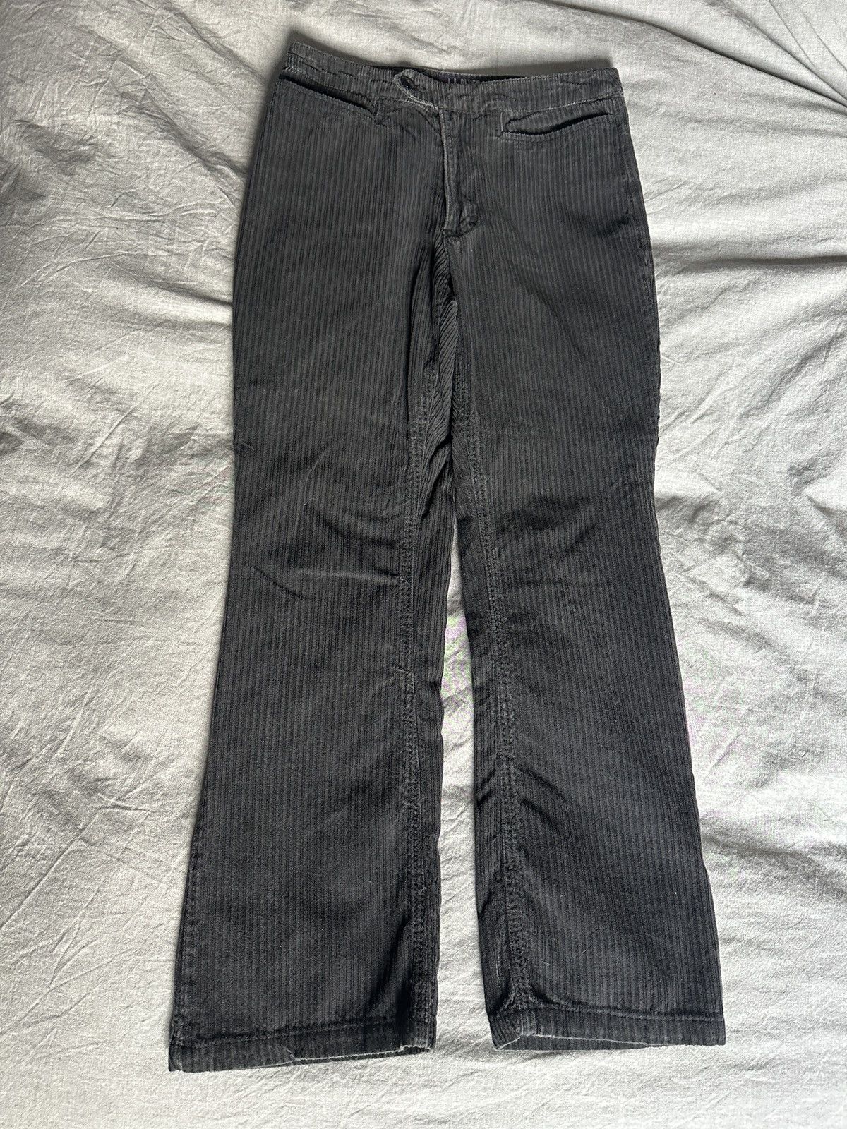 Vintage Black vintage corduroy pants Size 27" / US 4 / IT 40 - 2 Thumbnail