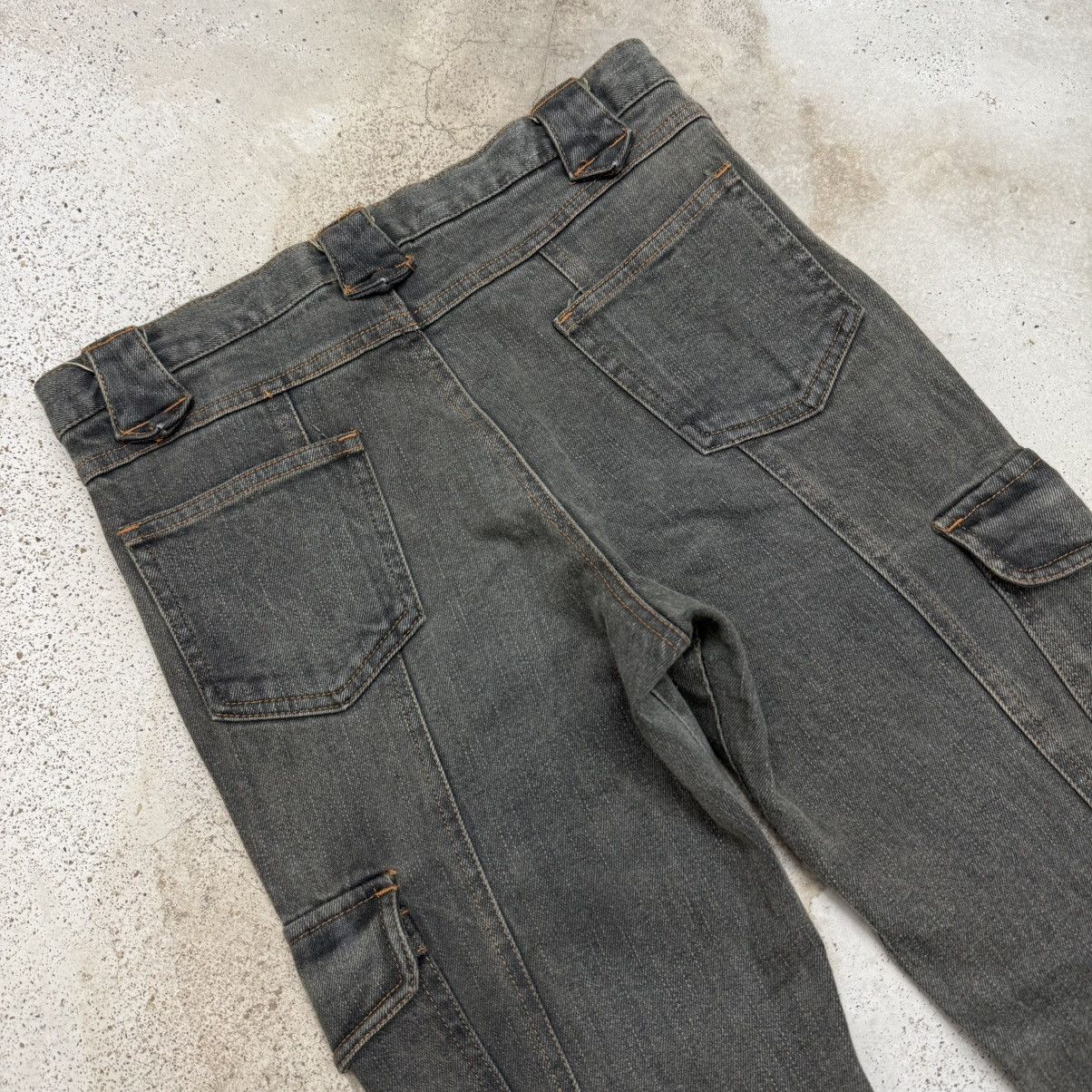 Japanese Brand Pendora Cargo Utility Flare Denim Pants Size 25" / US 0 / IT 36 - 8 Thumbnail