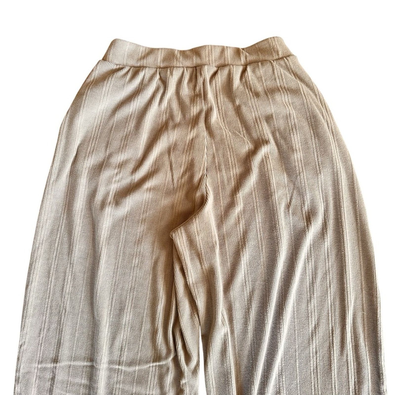 Abercrombie & Fitch Abercrombie & Fitch Wide Leg Lounge Pant – Taupe – Size S Size 26" / US 2 / IT 38 - 4 Thumbnail