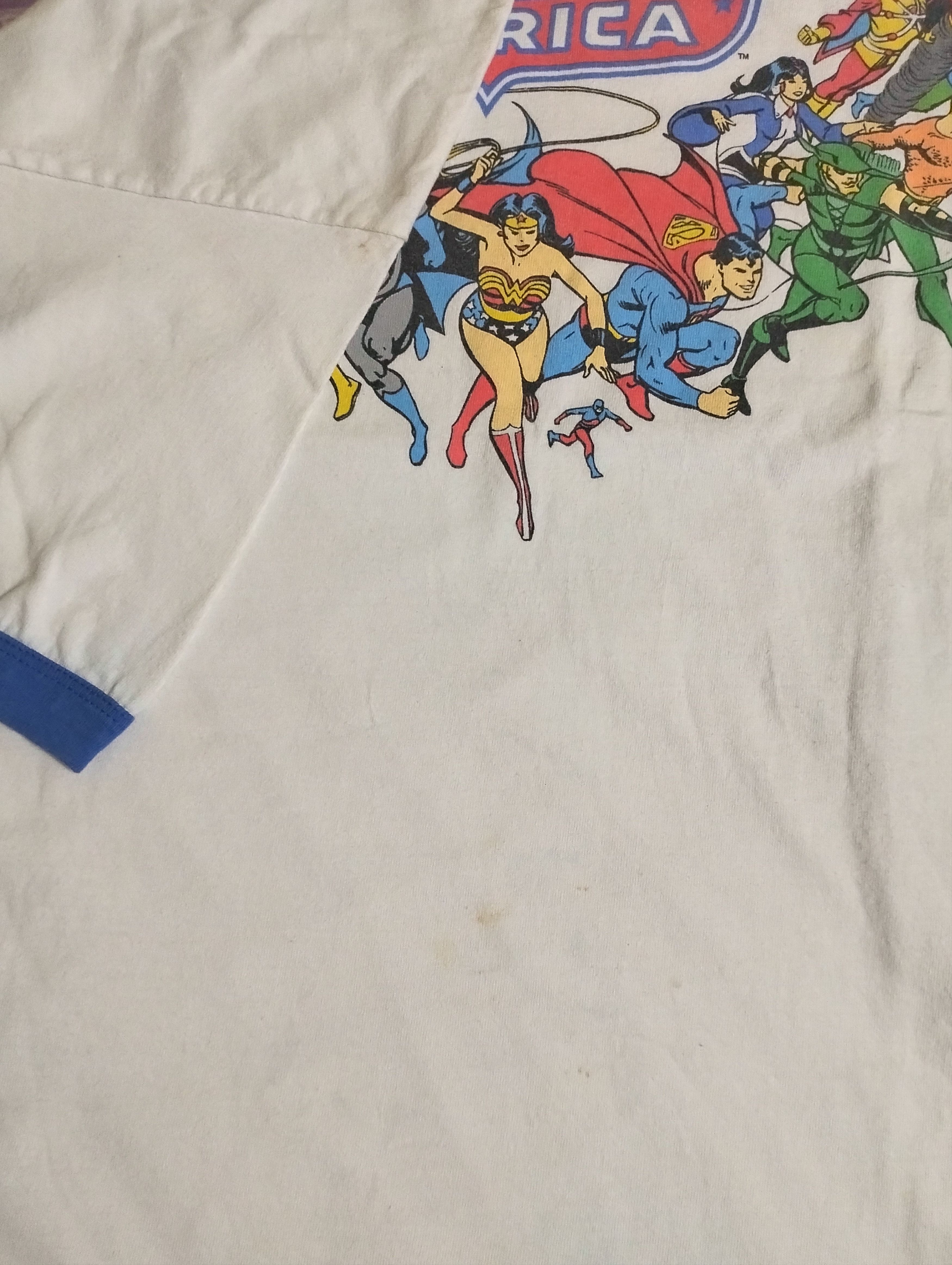 DC Comics × Marvel Comics × Vintage Vintage T shirt Justice League America Dc Marvel Cartoon Size US M / EU 48-50 / 2 - 6 Thumbnail
