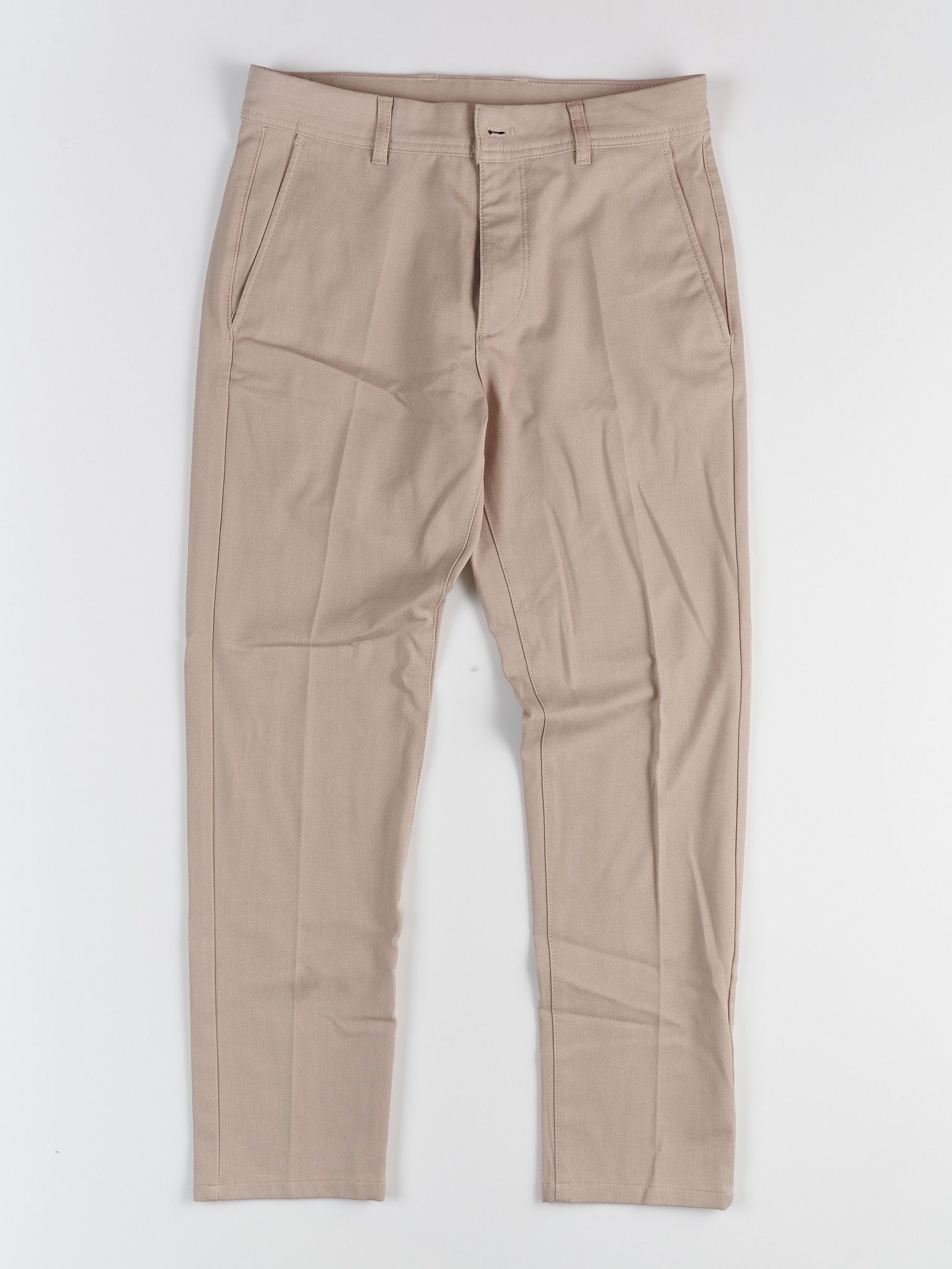 Zara ZARA STRAIGHT FIT CHINO PANTS CREME Size US 29 - 5 Thumbnail