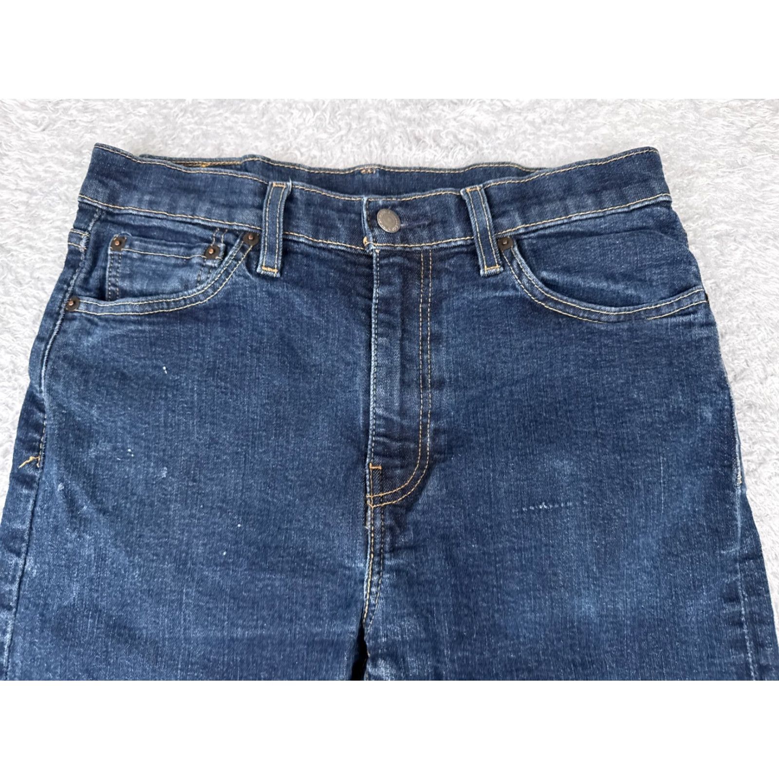 Levi's Levis Jeans Adult 32 Blue Denim Skinny 510 Premium Big E Dark Wash Cotton 30x29 Size US 32 / EU 48 - 4 Thumbnail
