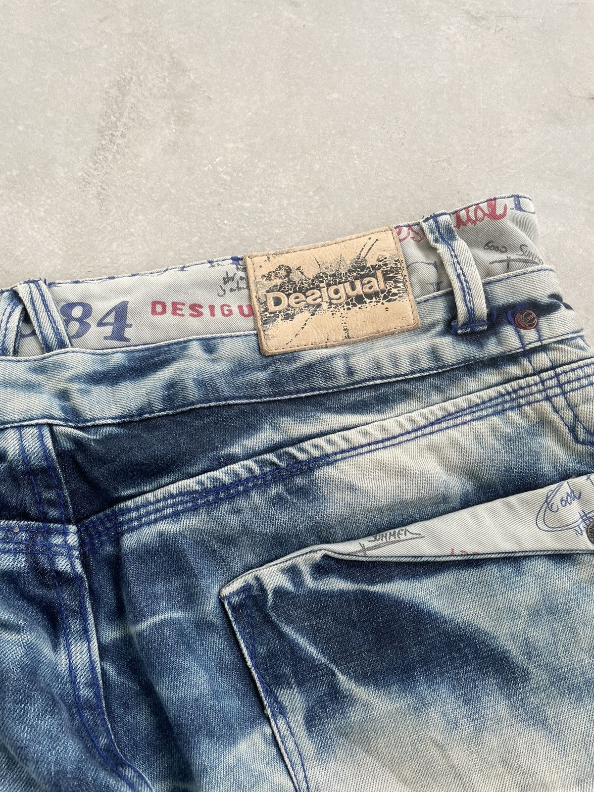 Desigual DESIGUAL DOUBLE WAIST PANT WIDE LEG DENIM Size US 32 / EU 48 - 12 Thumbnail