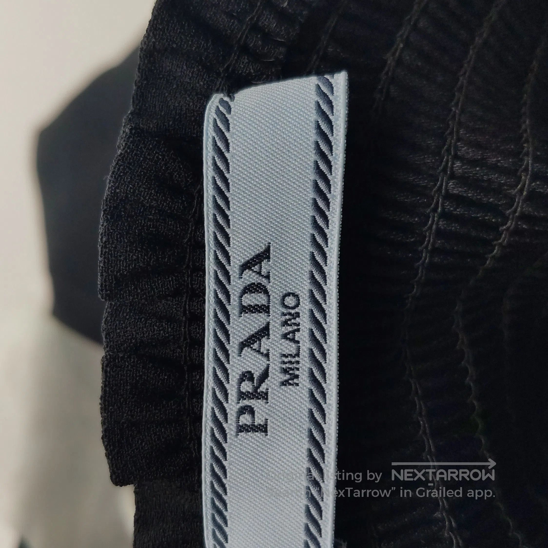 Prada Prada Black Straight Leg Trousers . Size 37" - 3 Thumbnail