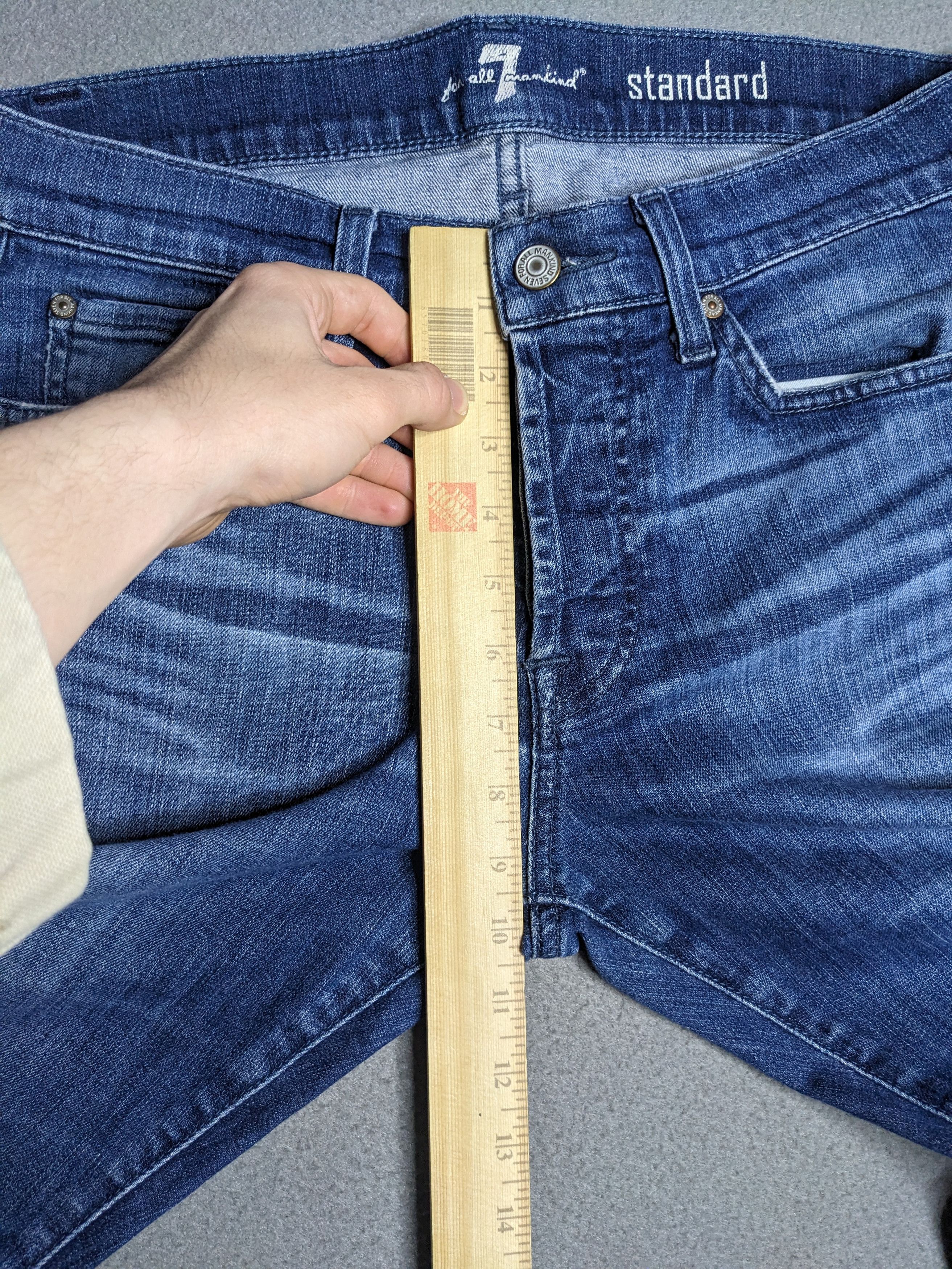 7 For All Mankind 7 For All Mankind Standard Jeans 32x31 Denim Button Fly Y2K Size US 32 / EU 48 - 21 Thumbnail
