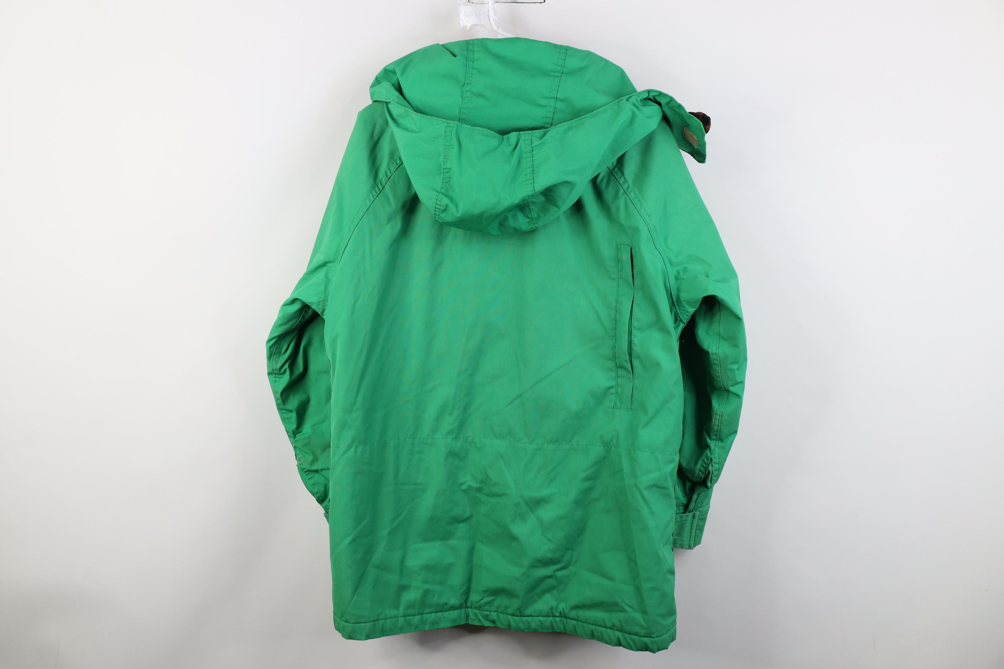 Woolrich Woolen Mills Vintage 70s Woolrich Hooded Parka Jacket Lime Green USA Size XL / US 12-14 / IT 48-50 - 14 Thumbnail